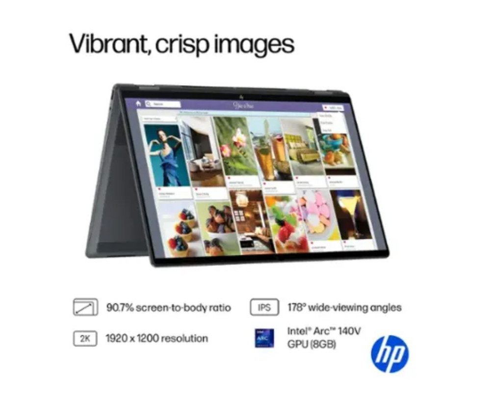 HP – OmniBook X Flip 2-in-1 – Copilot+ PC – 16″ 2K Touch-Screen Laptop – Intel C
