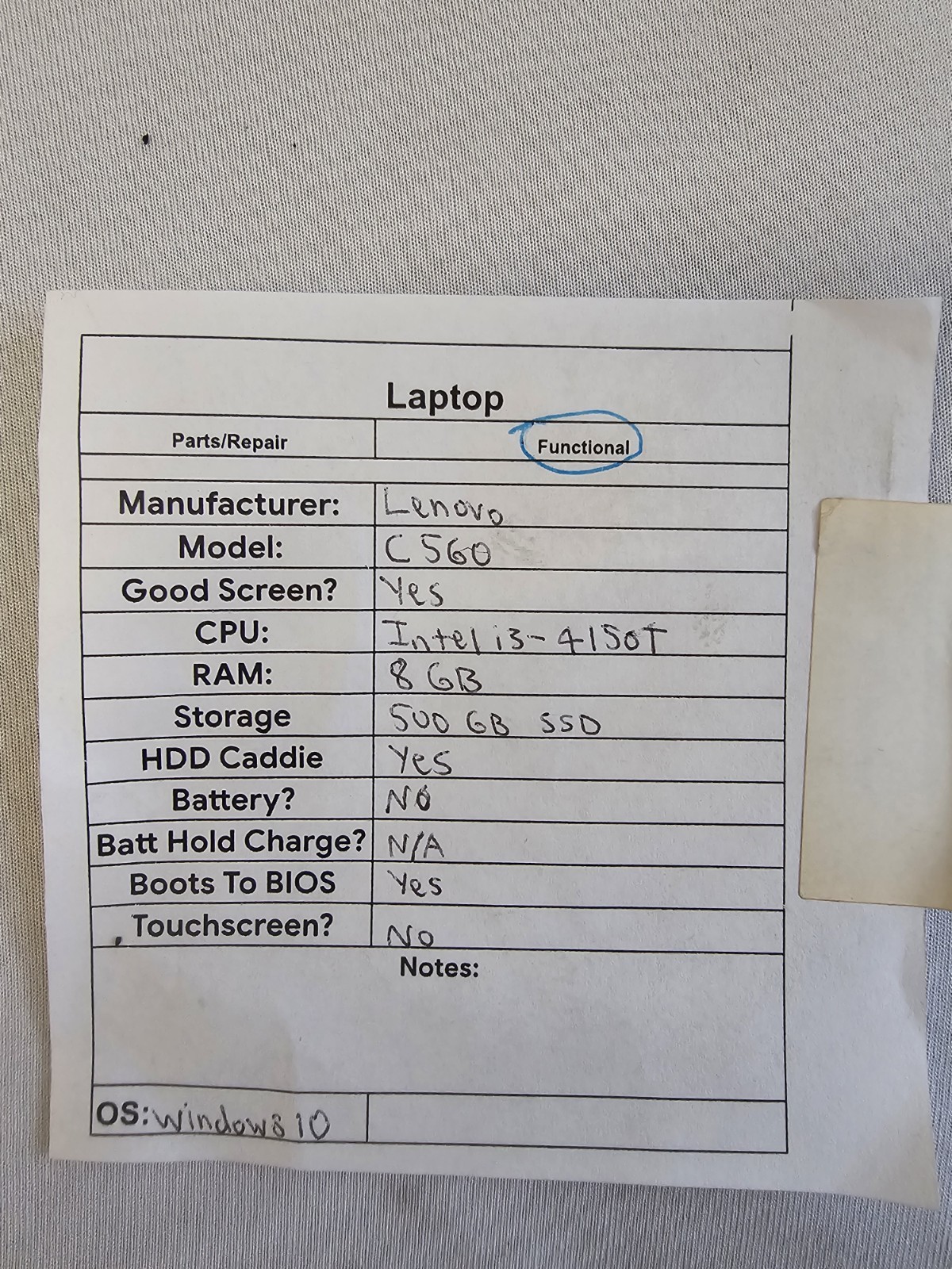 Lenovo C560 All-In-One – Intel i3-4150T – 8GB RAM – 500GB SSD – Windows 10