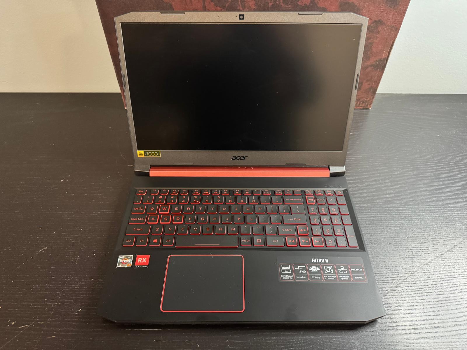 Acer Nitro 5 AN515 15.6″ FHD Gaming Laptop R7-3750H 8GB 512GB Obsidian Black