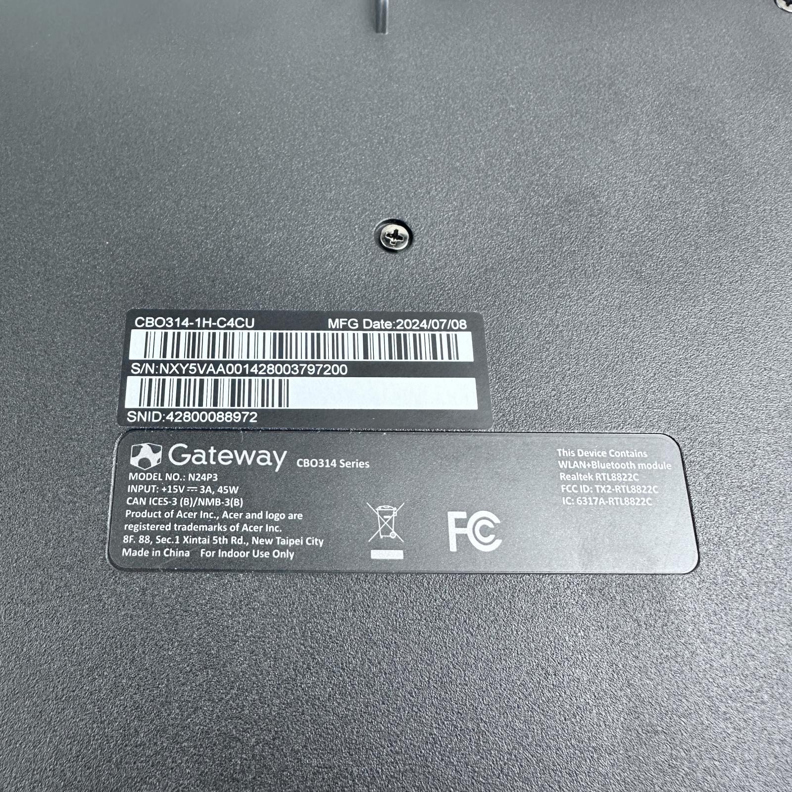 Gateway Cbo314-1h-c4cu Chromebook, 14″ FHD, N4500, 4GB, 128GB eMMC, Chrome OS