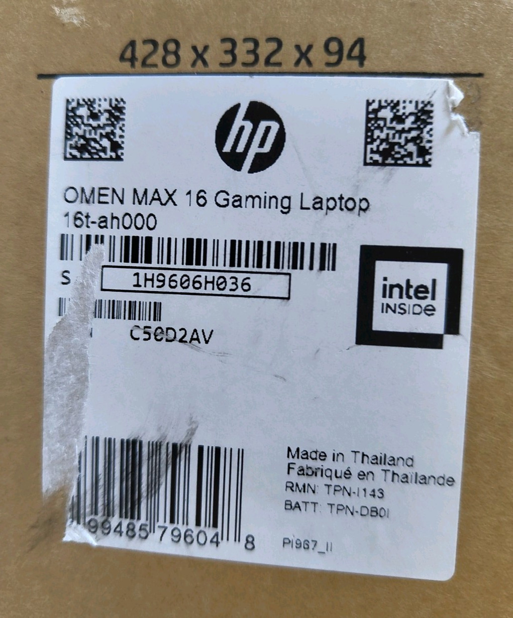 HP OMEN MAX 16 Ultra 9 275HX RTX 5090 32GB DDR5 1TB SSD 16″ QHD 165Hz Open Box