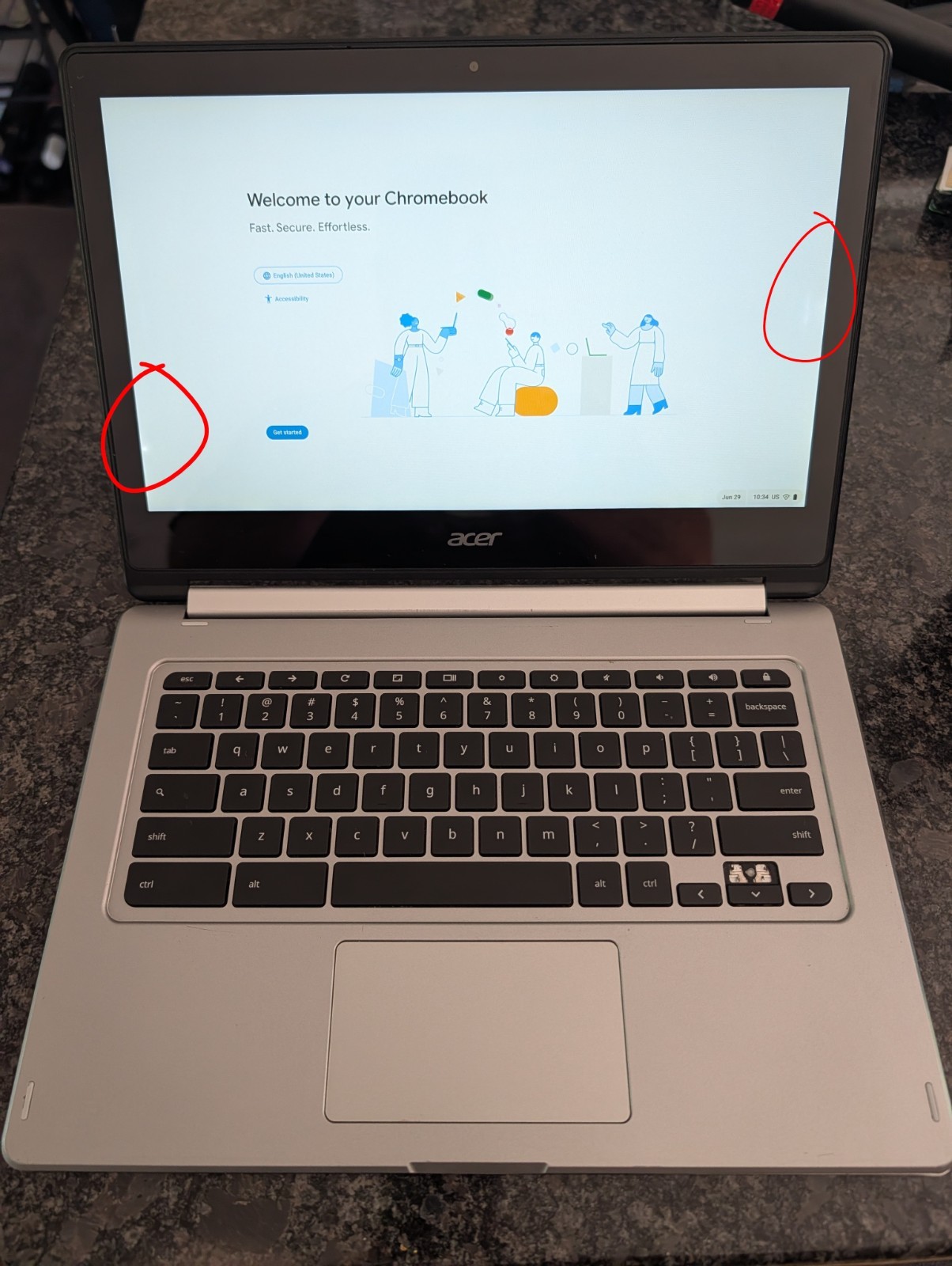 Acer Chromebook R13 CB5-312T-k5X4 13.3″ 4GB Ram Chrome OS