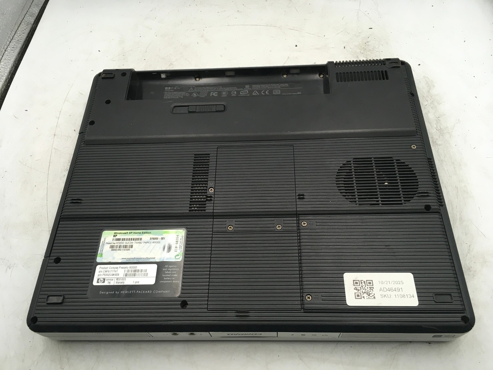 COMPAQ PRESARIO M2000 – BOOTS TO BIOS – INTEL CELERON – 256MB RAM – READ DESC-BB