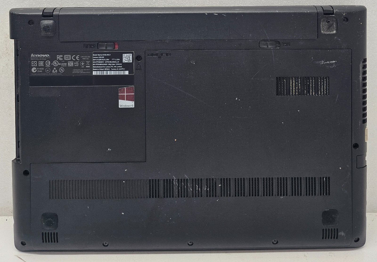 Lenovo G50-80 15.6″ Laptop Intel Core i3-4030U 4GB Ram NO HD/OS (FL)