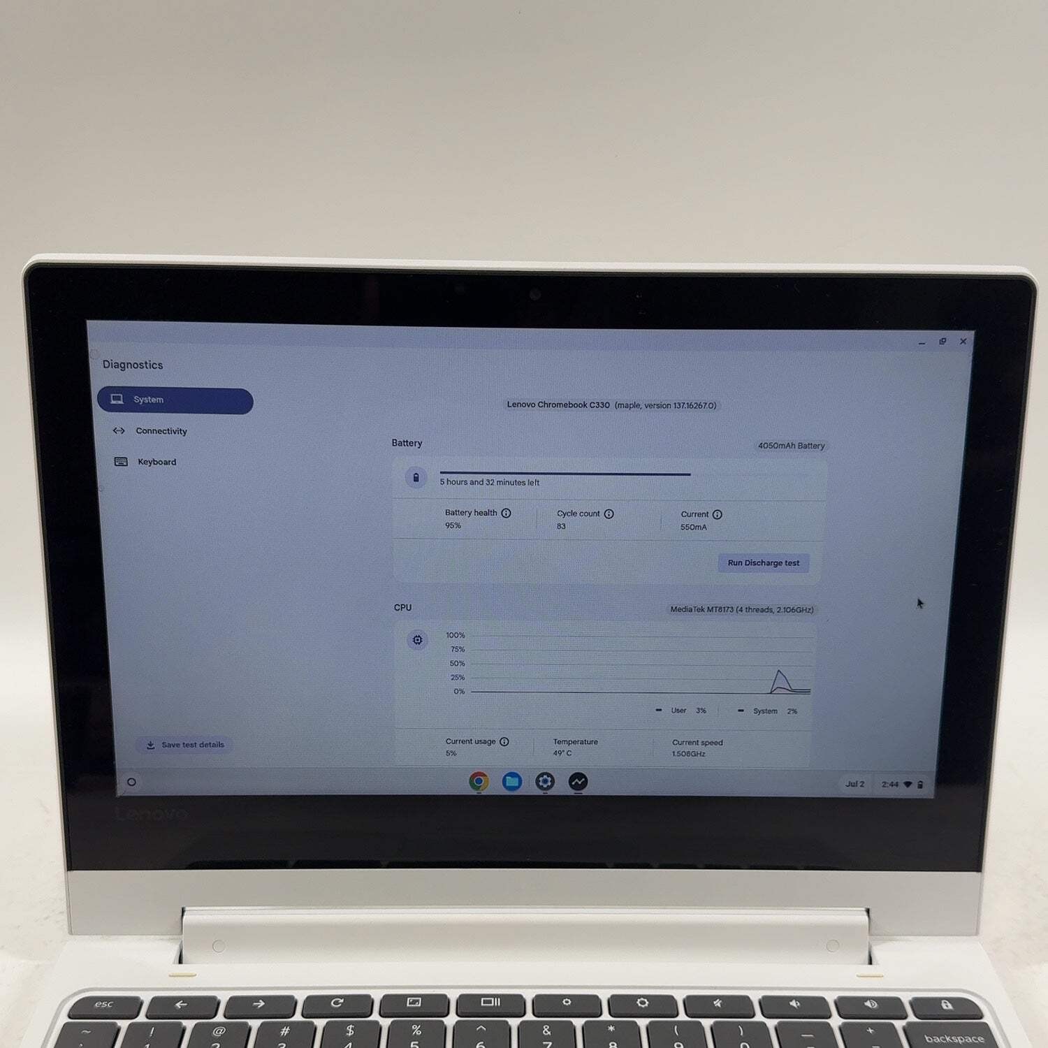 Lenovo Chromebook C330 81HY 11.6″ MT8173 2.1GHz 4GB RAM 32GB SSD