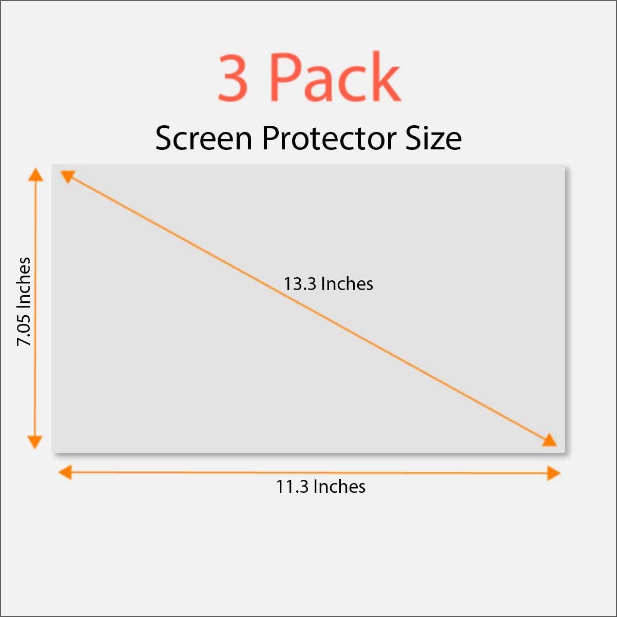 Anti Blue Light Screen Protector for 13.3 Inches Laptop – 3 Pack