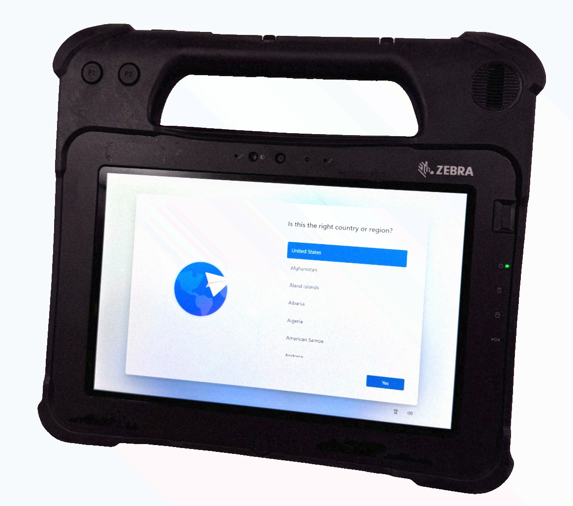 Zebra Xplore iX101L2 Rugged Tablet, i5-8250U, 8GB RAM, 256Gb NVMe, Carrying Case