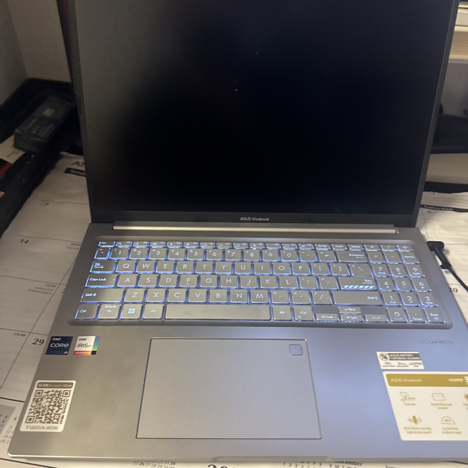 ASUS Vivobook 16″ WUXGA Laptop, Intel® Core™ i9-13900H, 16GB RAM, F1605VA-WS96