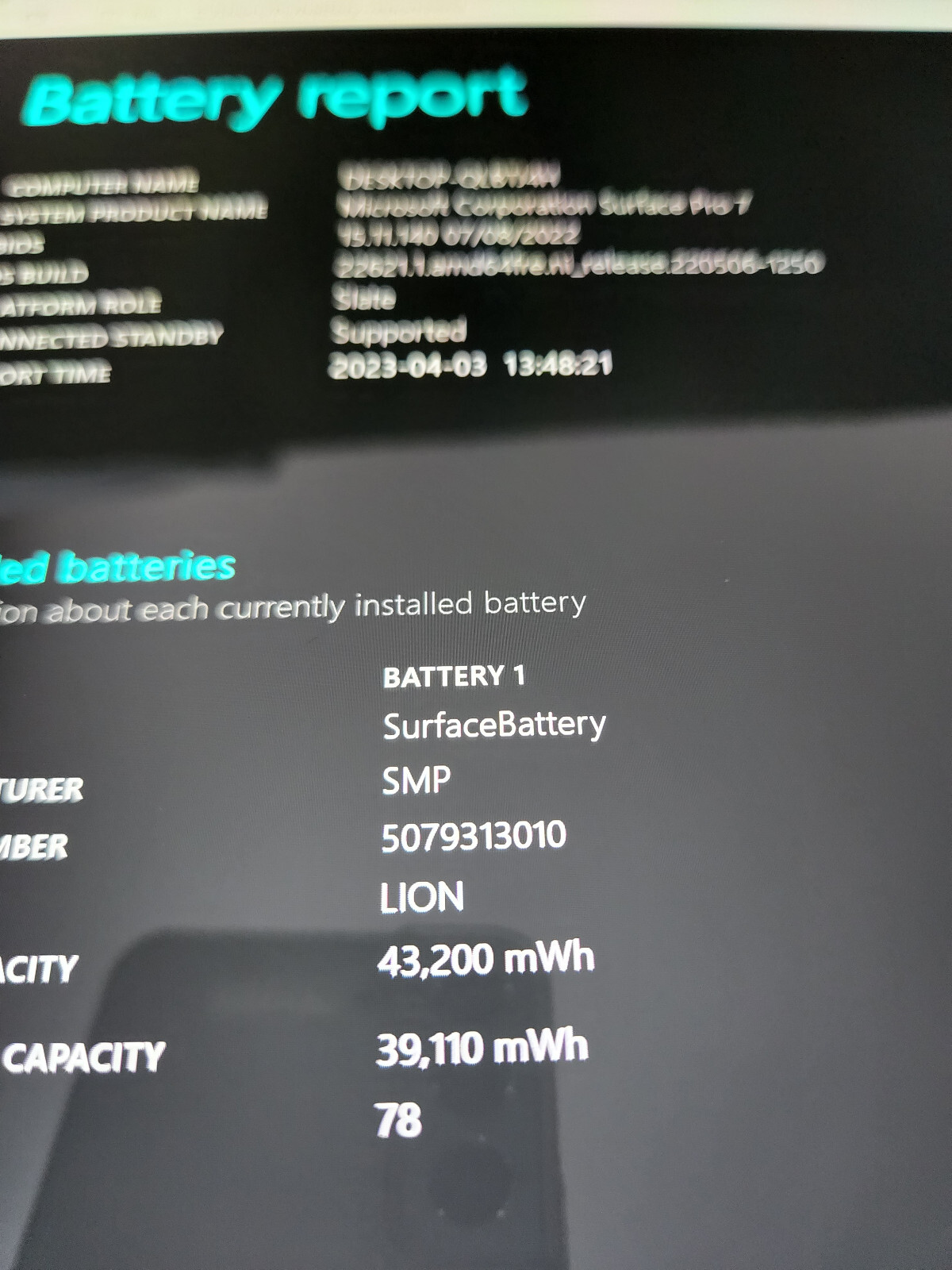 Surface Pro 7 i5-1035G4, 8GB RAM 256Gb