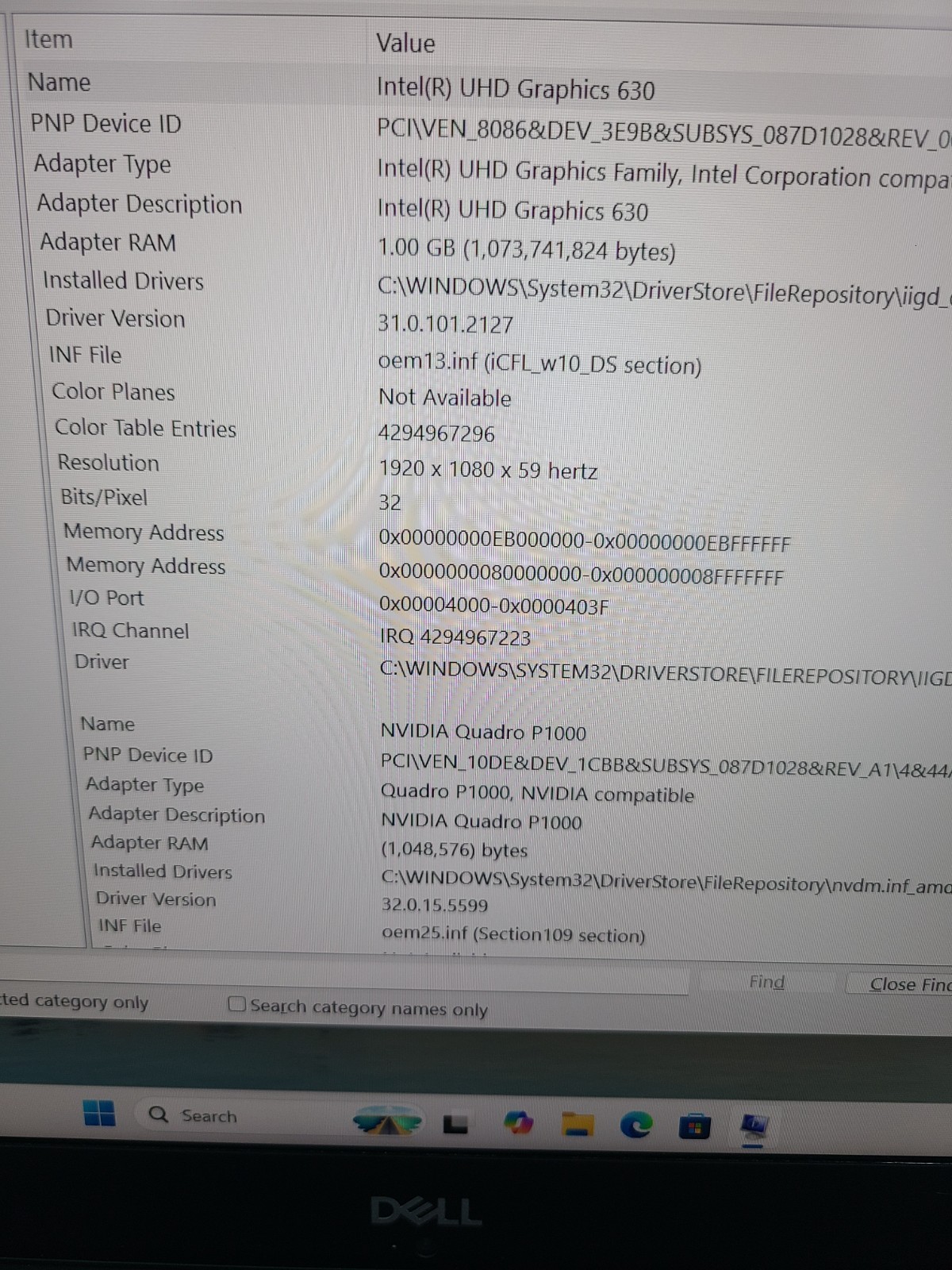 Dell Latitude Precision 5530 i5-8400H 2.50GHz 16GB Ram 256GB SSD Win 11 Pro