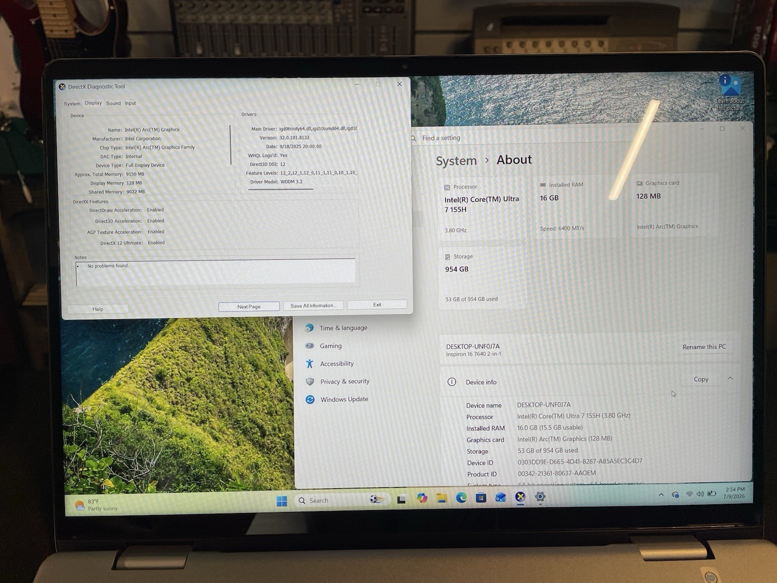 Dell Inspiron 16 Plus 7640 2-in-1 QHD Touch 90Hz Ultra 7 155H 16GB RAM 1TB SSD