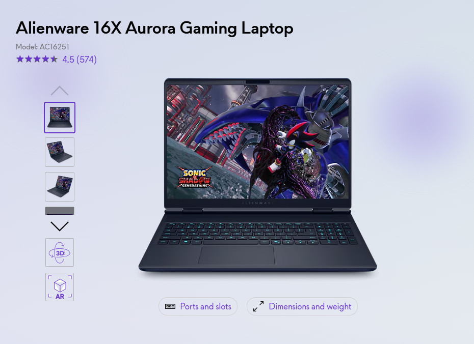 Alienware – 16X Aurora – 16″ 2.5K Gaming Laptop – Intel Core Ultra 9 275HX – …