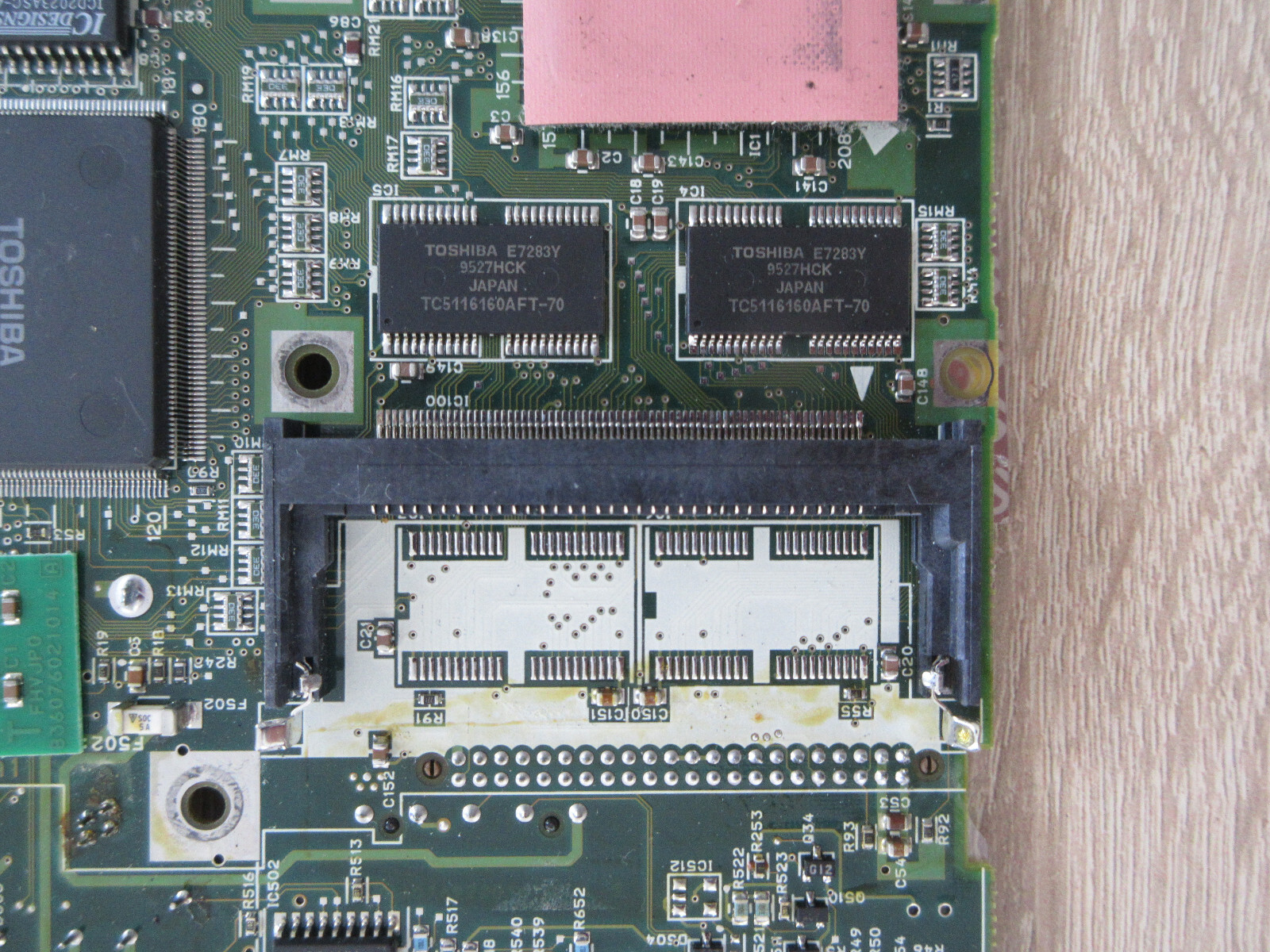Toshiba T2110CS Spare Part: 486 Motherboard Intel DX4-75Mhz, 4MB + PSU 💯%ig