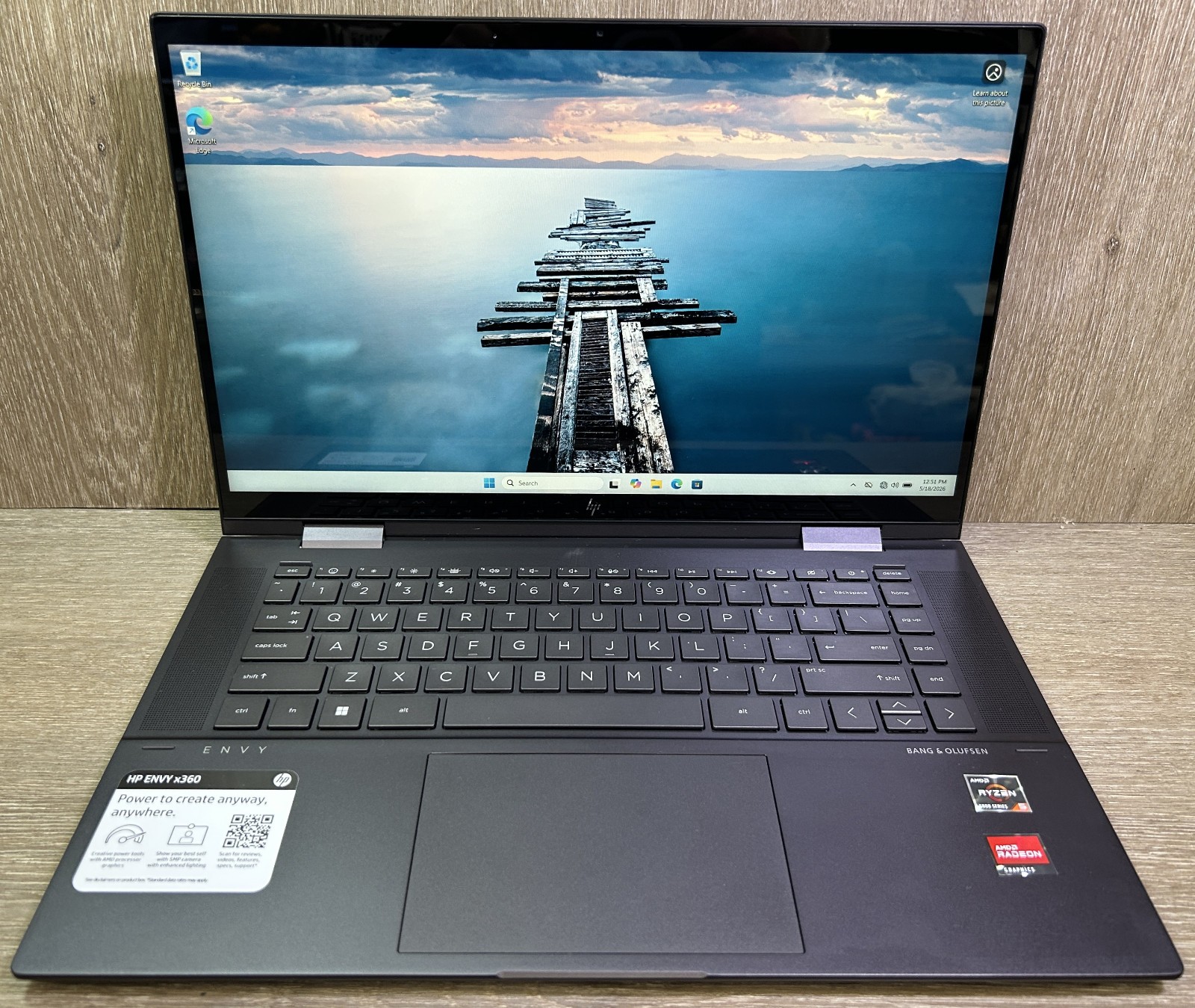 HP Envy x360 15-ey0xxx 15.6″ FHD Touch Ryzen 5 5625U 8GB 256GB SSD W11H 2in1