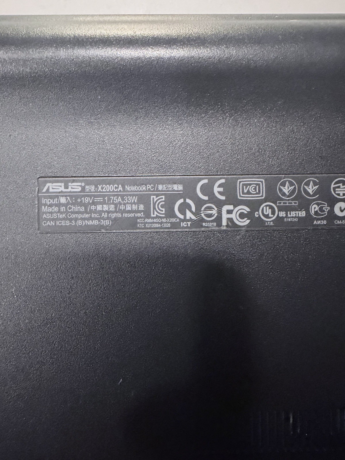 ASUS X200CA-DB01T 11.6” Laptop Intel Celeron Windows 8 Parts Only