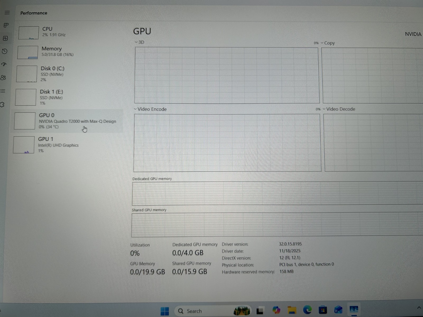 LAPTOP Dell Precision 5550 15.6″ i7-10850H 1 TB NVMe SSD 32GB RAM Win 11 Pro