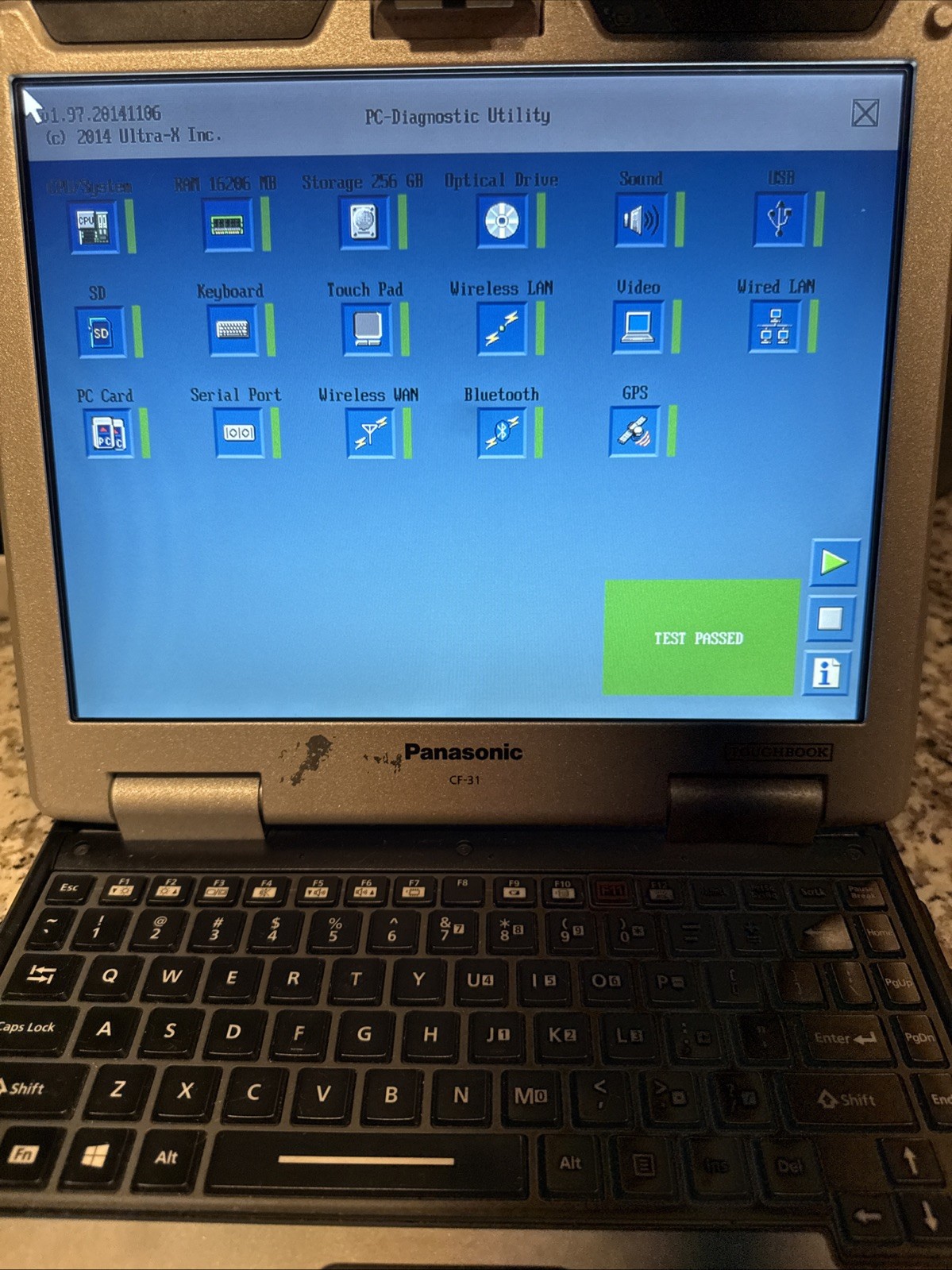 Panasonic Toughbook CF-31 MK5 i7-5600U 2.60GHz|16GB RAM|256GB HDD|NoOS|NoCharger