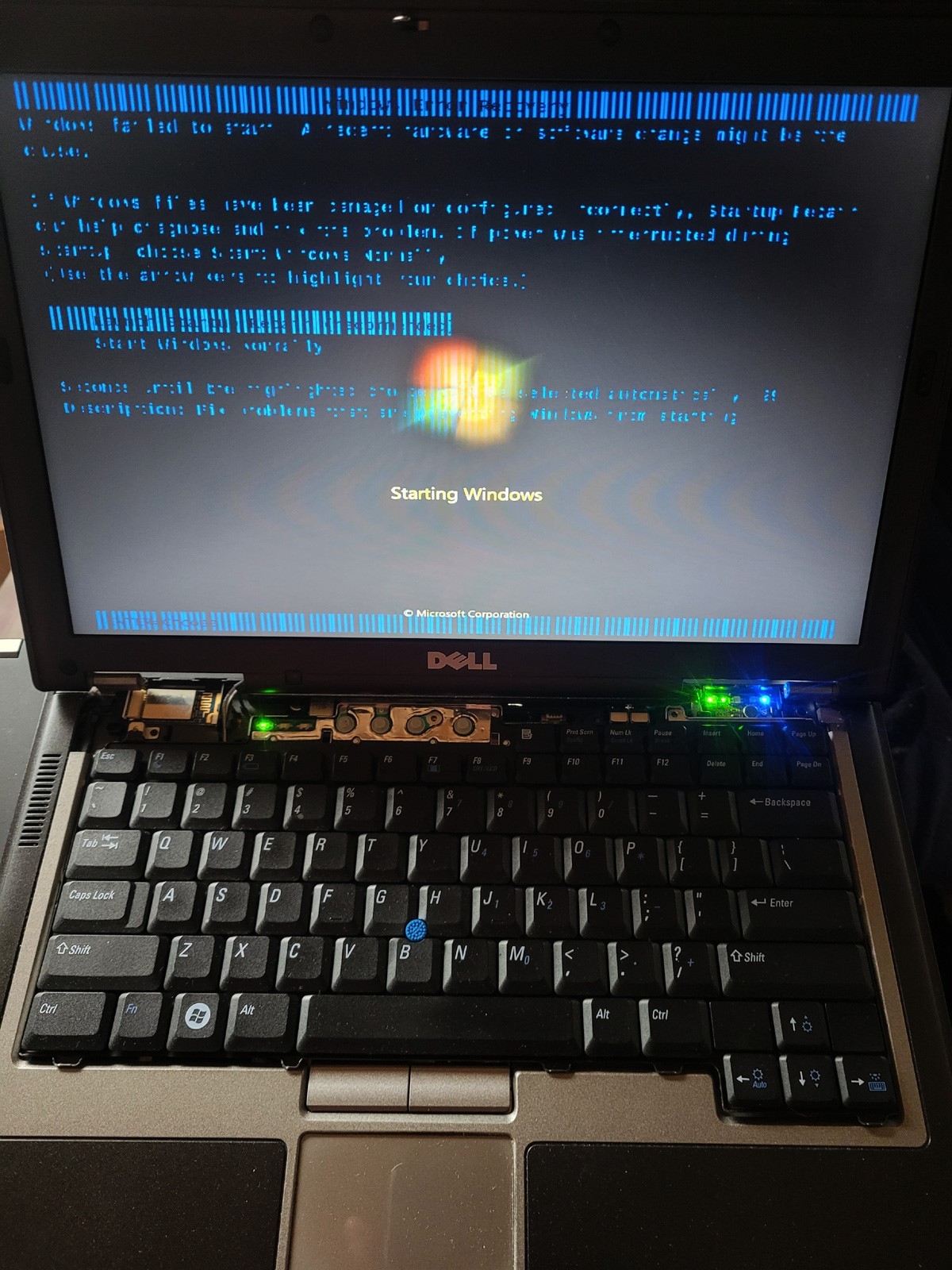 Dell Latitude D630 Intel Core 2 Duo 2.0 GHz 2GB Ram Power Supply NO HDD -BAD GPU