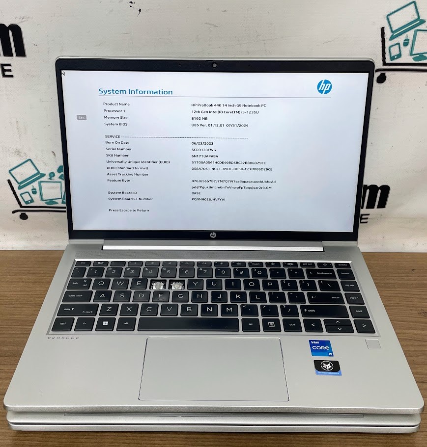LOT 2 HP ProBook 440 G9 14”FHD i5-1235U 2.5GHz 8gb RAM NO SSD READ!