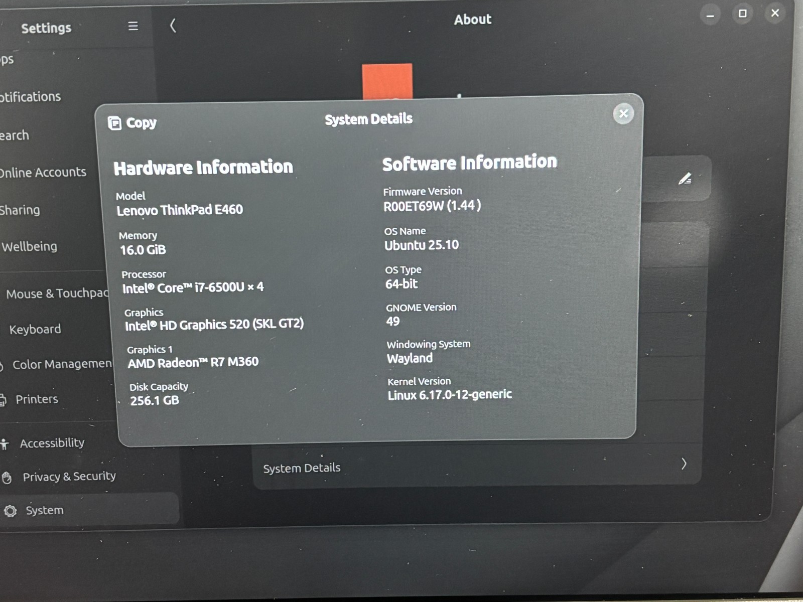 Lenovo ThinkPad E460 14″ Laptop Intel Core i7-6500U @ 2.50 GHz 16GB 256GB SSD