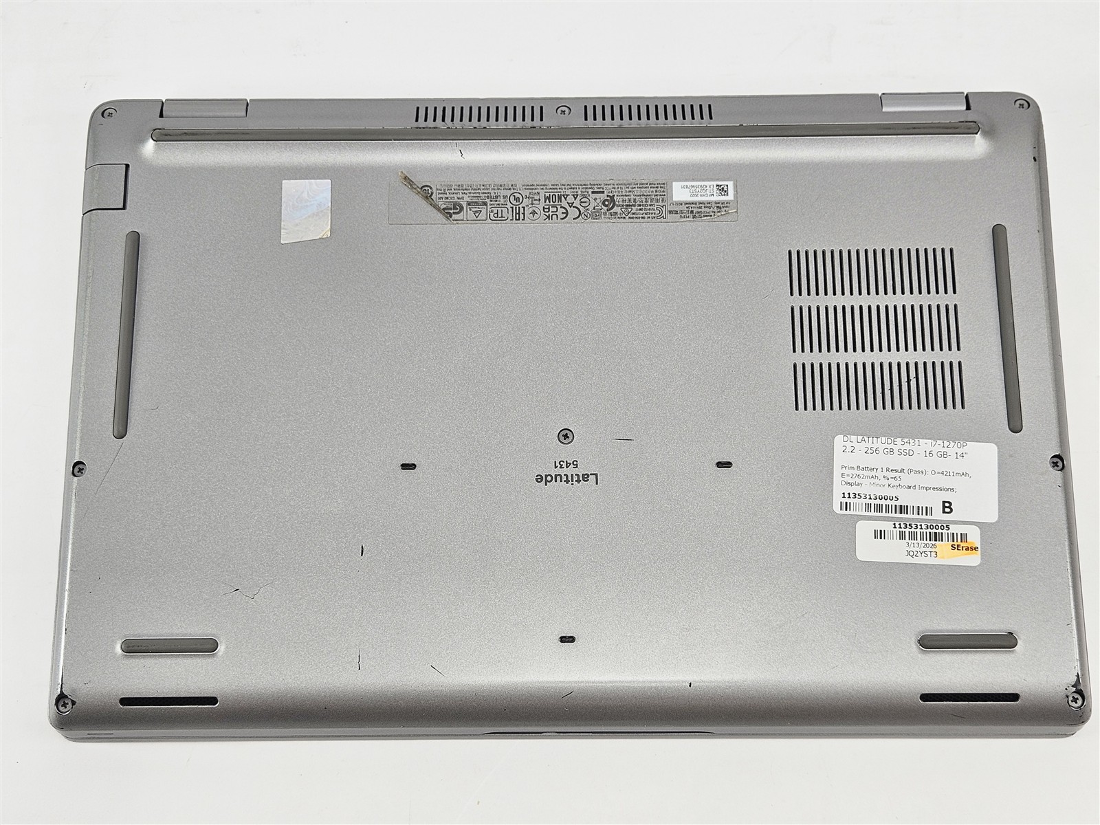 Dell i7-1270P Latitude 5431 256GB SSD 16GB RAM 14″ FHD HDMI Wi-Fi 6E No OS