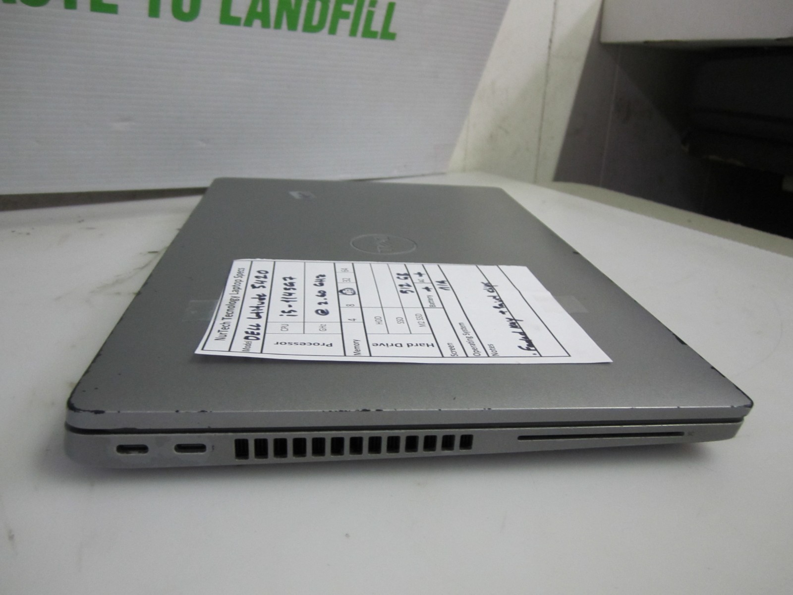 Dell Latitude 5420 i5-1145G7 2.6GHz 16GB 512GB m2 SSD Laptop + AC [NO OS] READ
