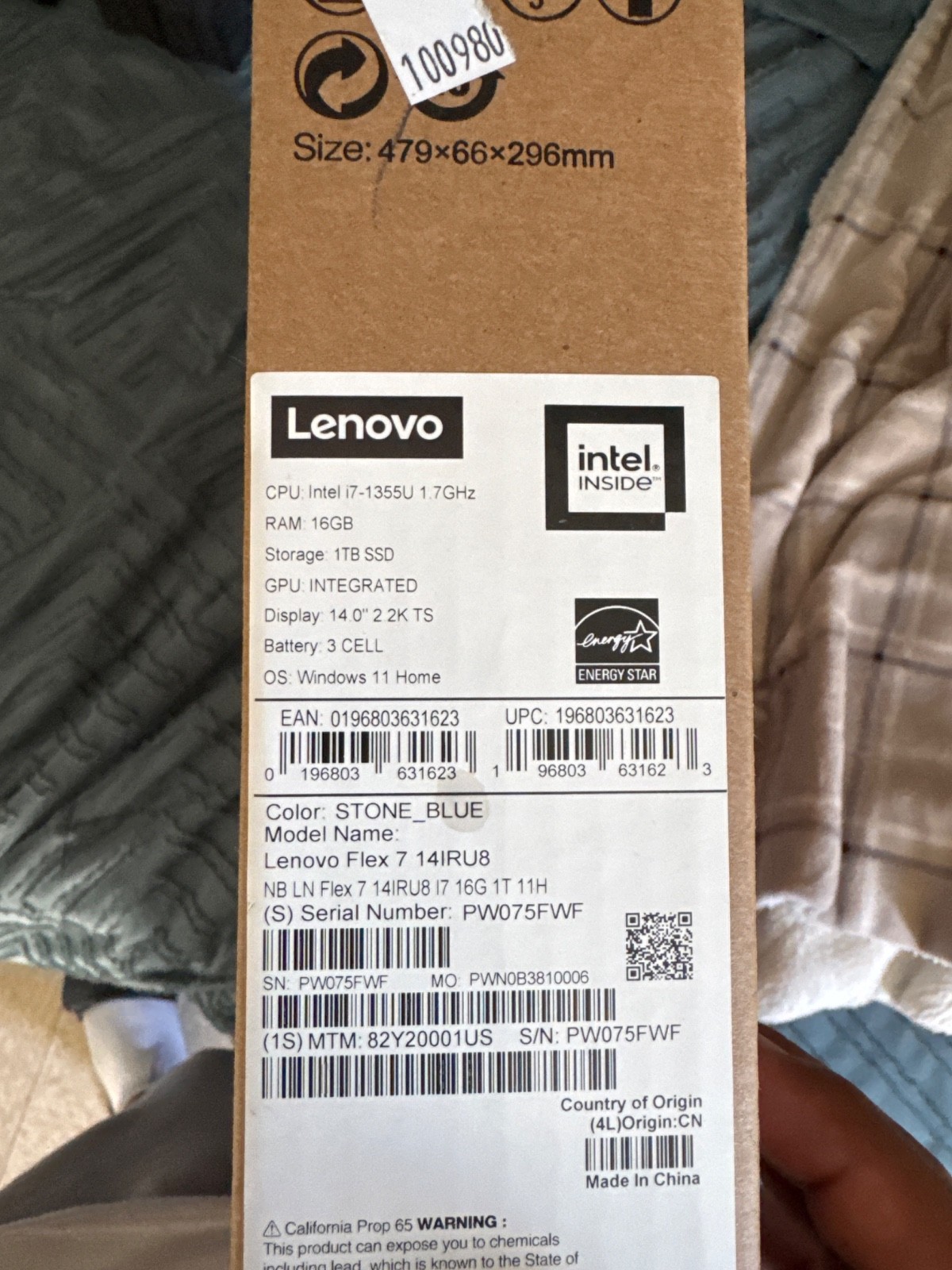 Lenovo Flex 7 14IRU8 14″ 2.2K Touch Intel Core i7-1355U 16GB 1TB SSD Post