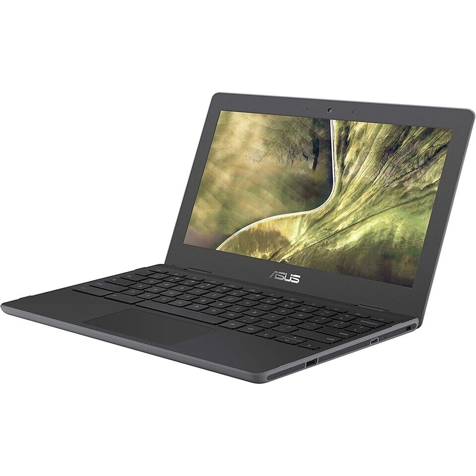 ASUS C204EE-YS01 – 11.6″ Intel Celeron N4000 4GB RAM 16GB Dark Gray, WORKS GOOD