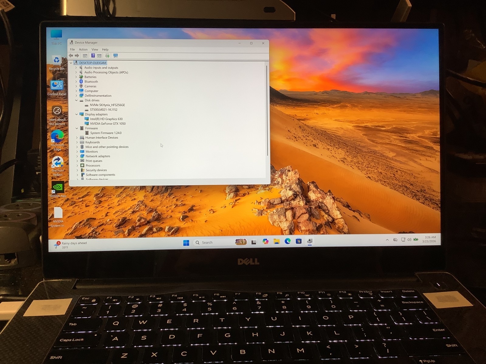 Dell XPS 9560, Touch, Game-GTX1050, i5 7300HQ, 16GB-256GB + 500 HDD, Win 11 Home