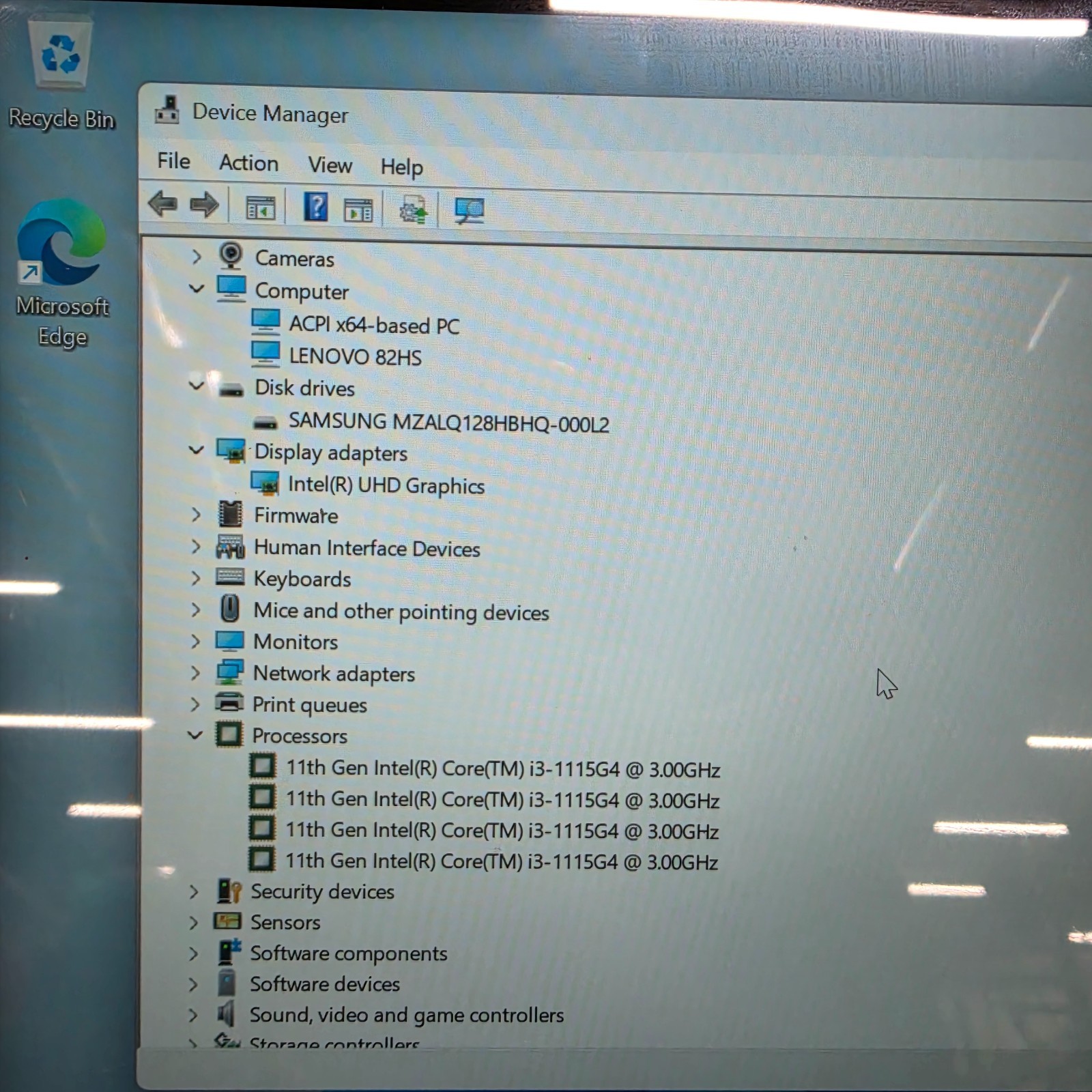 Lenovo Ideapad Flex 5 14itl05 Laptop Intel i3-1115G4 UHD Graphics 128MB Ram 4GB