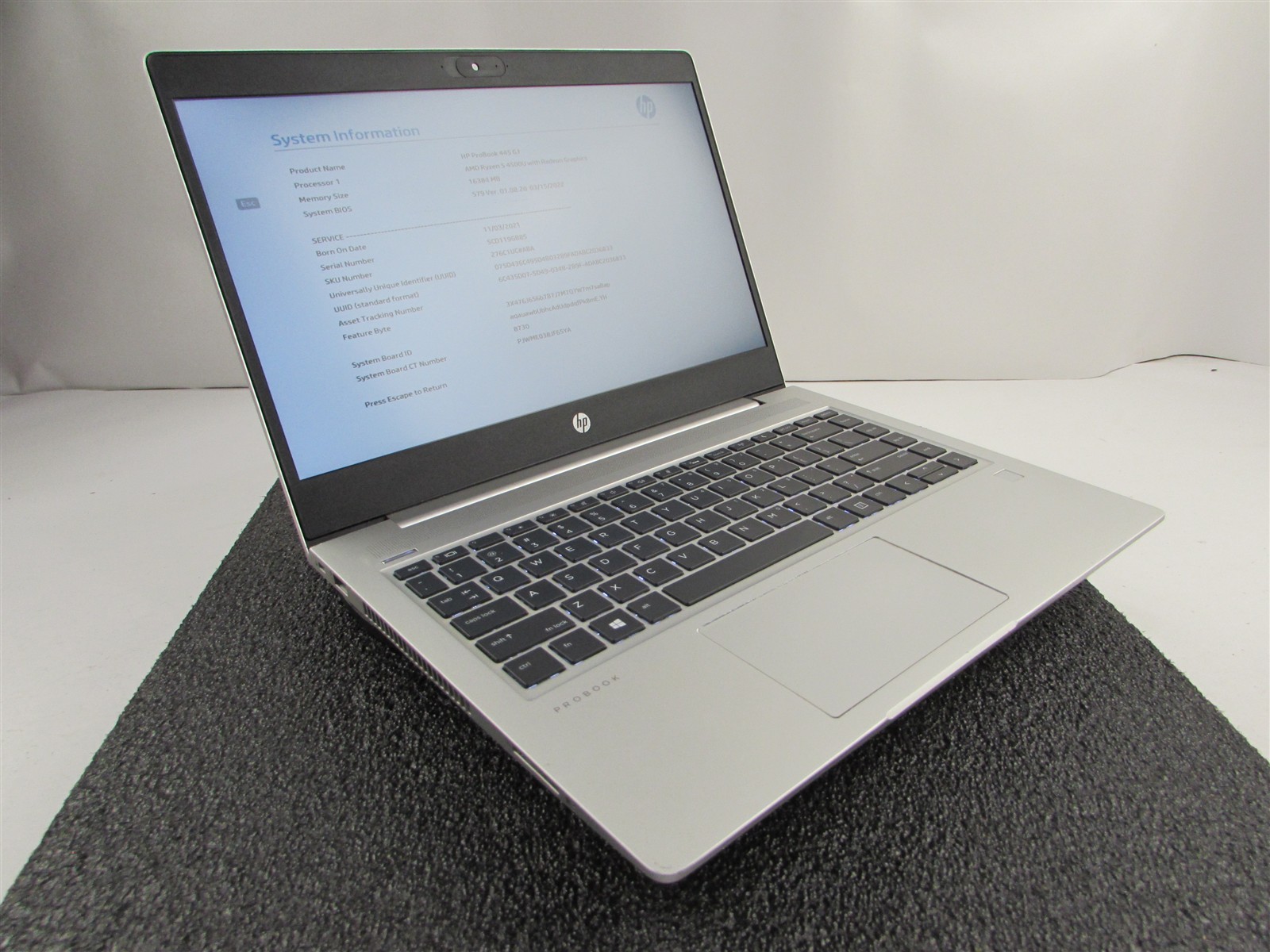 HP PROBOOK 445 (G7) 14″ FHD AMD RYZEN 5 4500U 512GB SSD 16GB RAM AMD GPU NO O.S