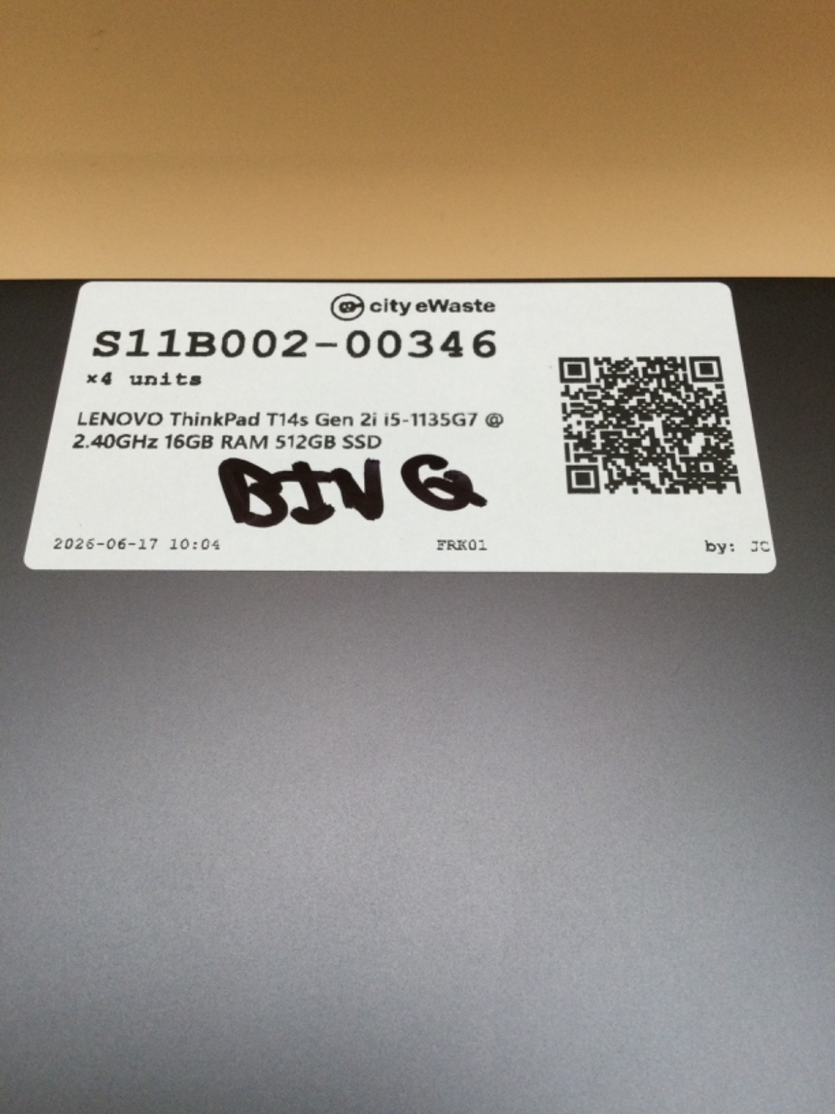 Lenovo ThinkPad T14s G2 14″ Laptop i5-1135G7 16GB RAM 512GB SSD W11Pro Used