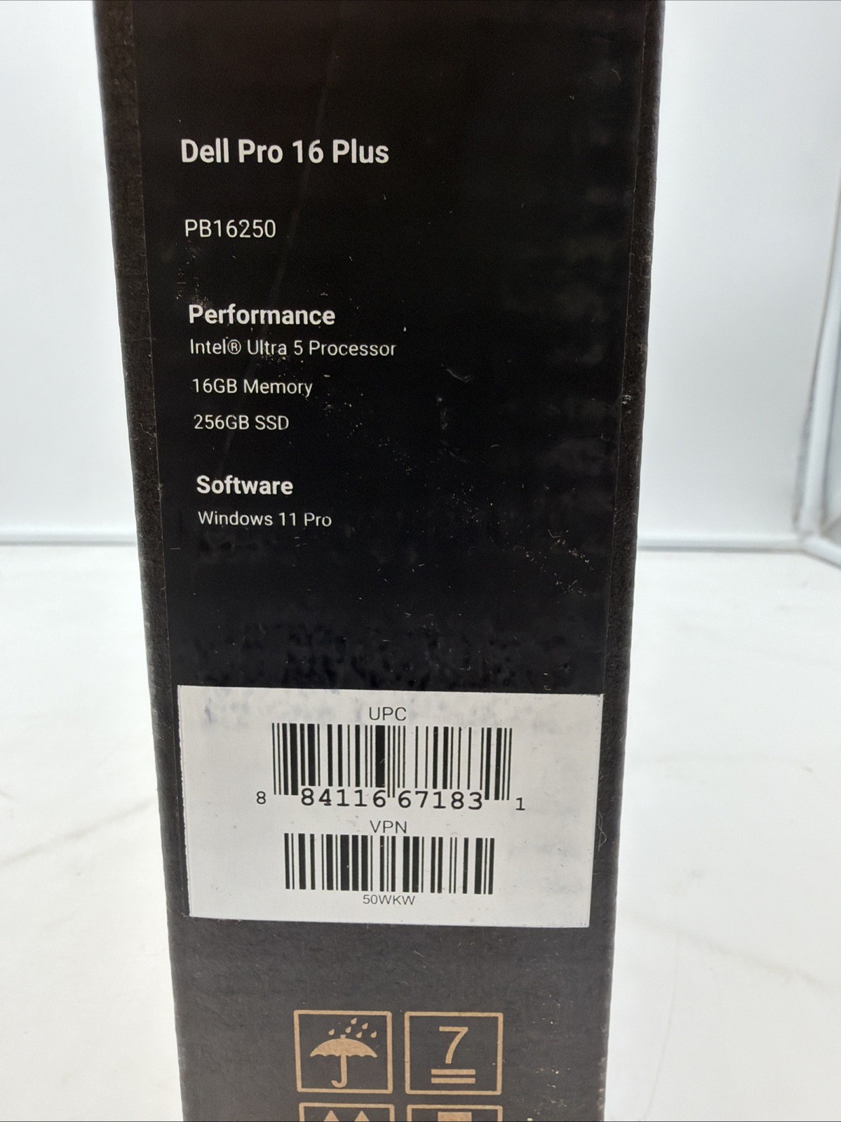 DELL Pro 16 Plus PB16250 16″ FHD+ ULTRA 5 235U 256GB SSD 16GB W11P 50WKW