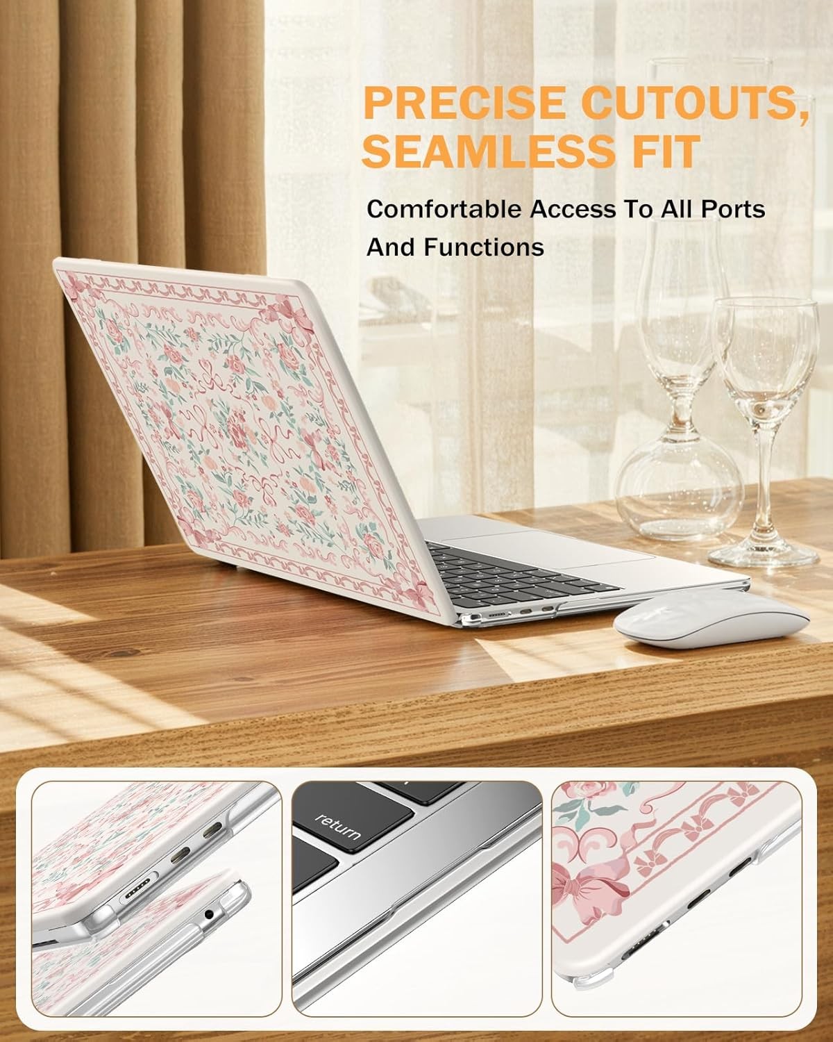 MacBook Air 13.6 inch Case 2025 2024-2022 Release M3 M2 Model A3240 A3113 A2681