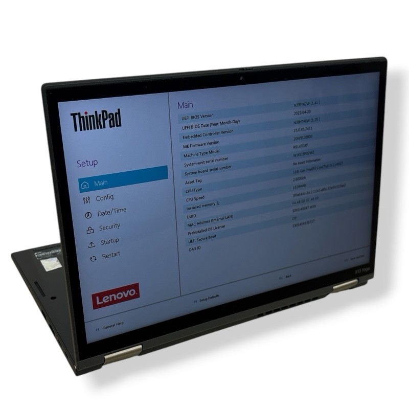 Lenovo ThinkPad X13 Yoga Gen 2 Touchscreen 2in1 i5-1145G7 16GB 256GB SSD No OS