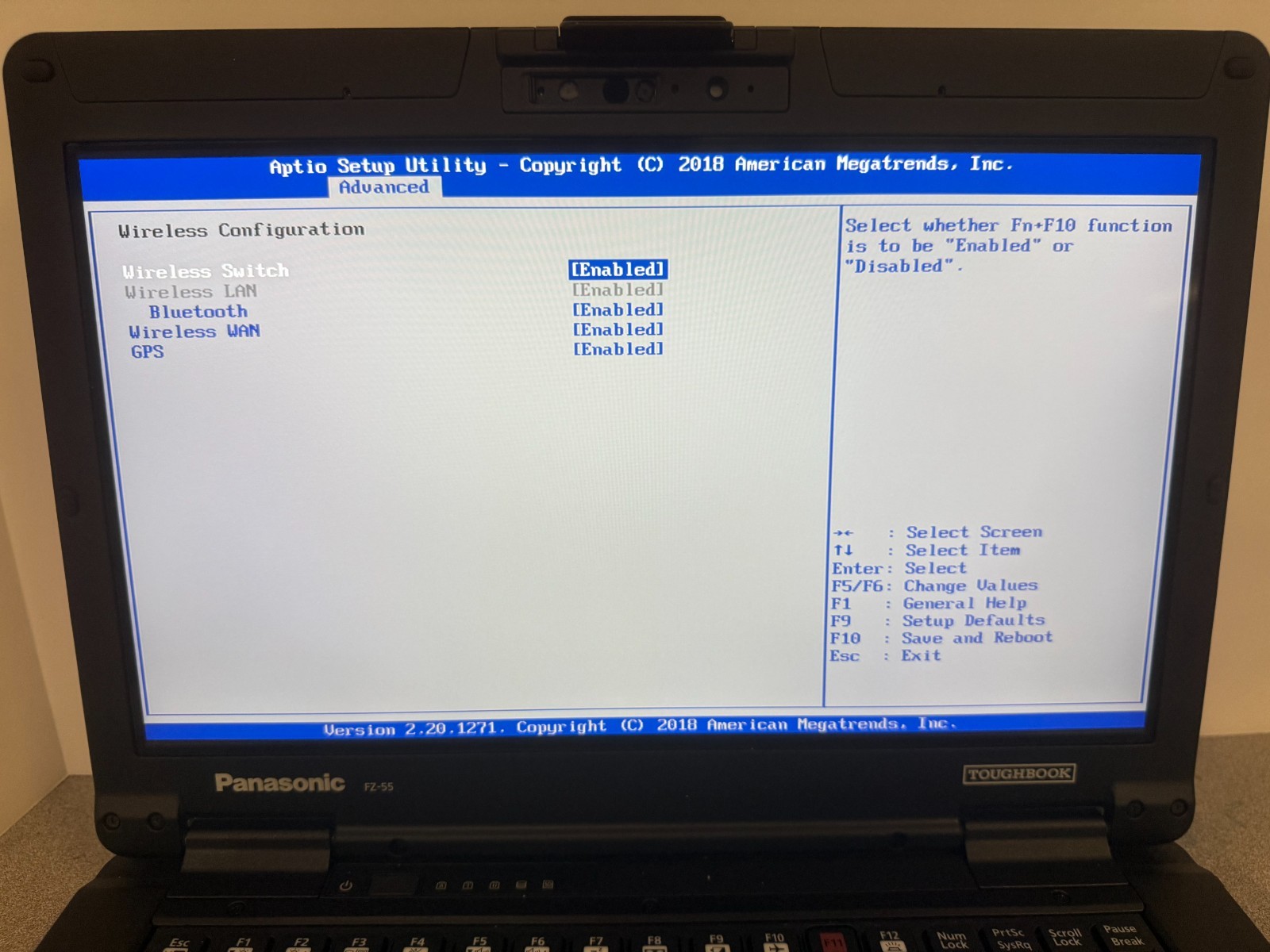 Panasonic FZ-55 Toughbook MK1 i7 Touchsceen 16GB 512GB SSD Windows 11 Pro 4G GPS