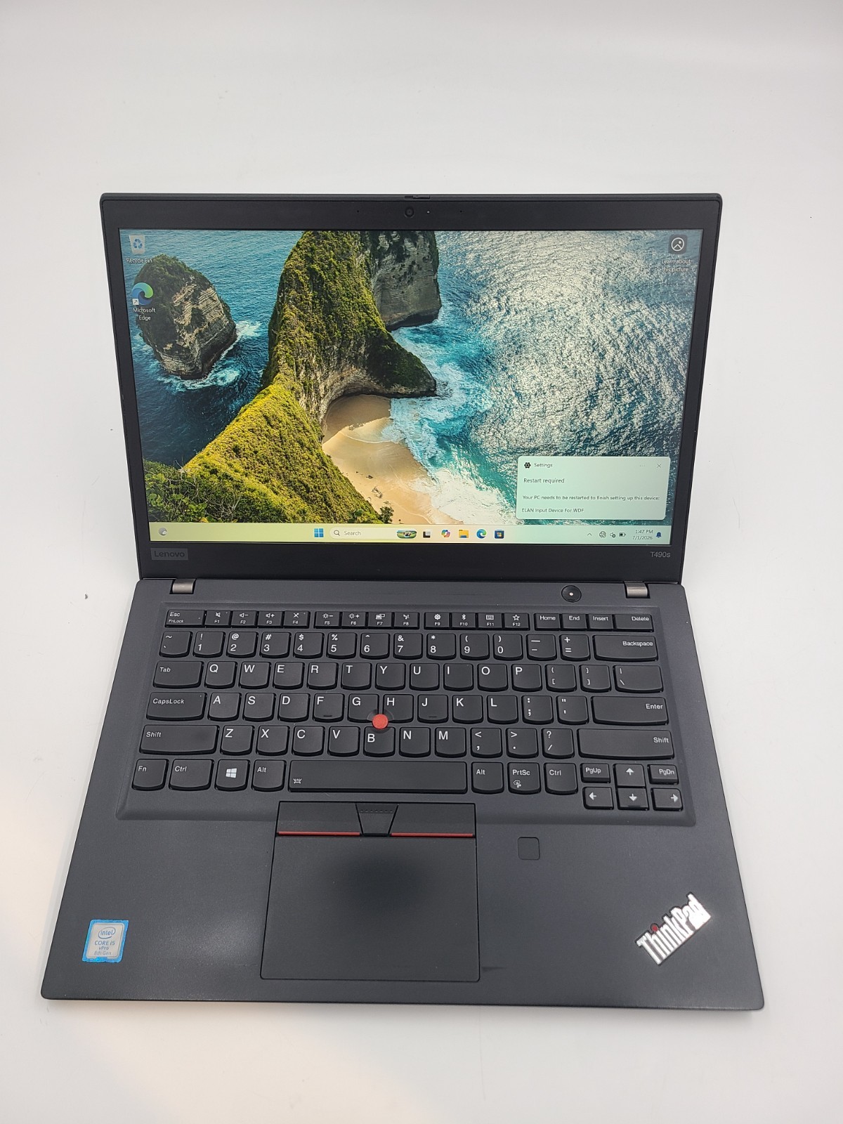Lenovo ThinkPad T490s i5-8365U 1.60GHz 16GB Ram 256GB SSD Win 11 Pro