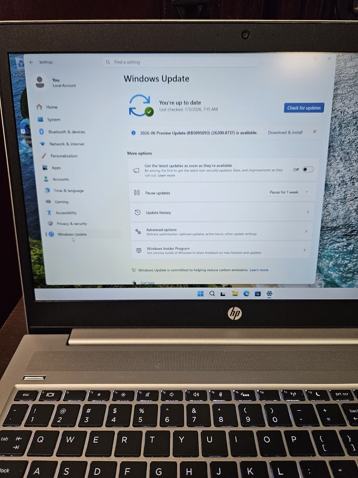 HP ProBook 450 G6 15.6″ Core i5-8265U @ 1.60GHz 16GB RAM 256GB SSD Win11 Pro