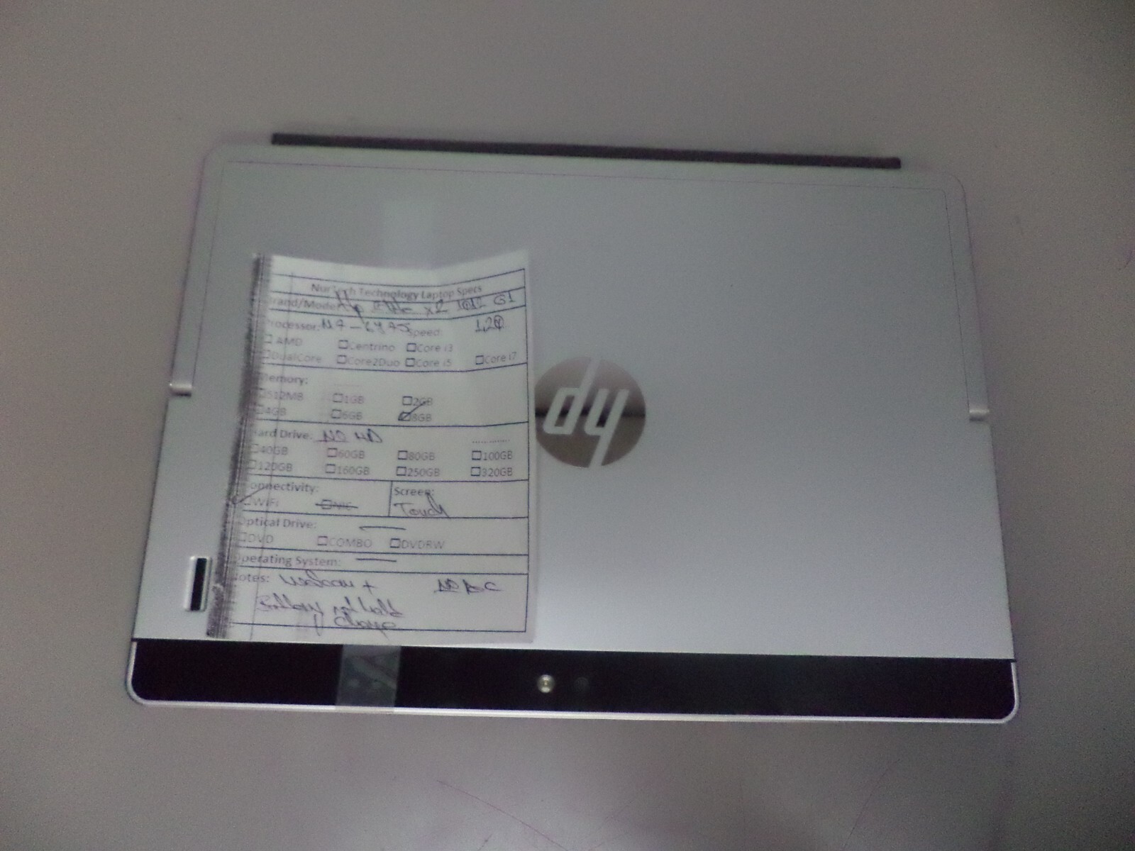 HP Elite X2 1012 G1 12.3″ M7-6Y75 1.2GHz 8GB ‘TOUCH’ Wbcm Laptop [NO HD/AC/OS]