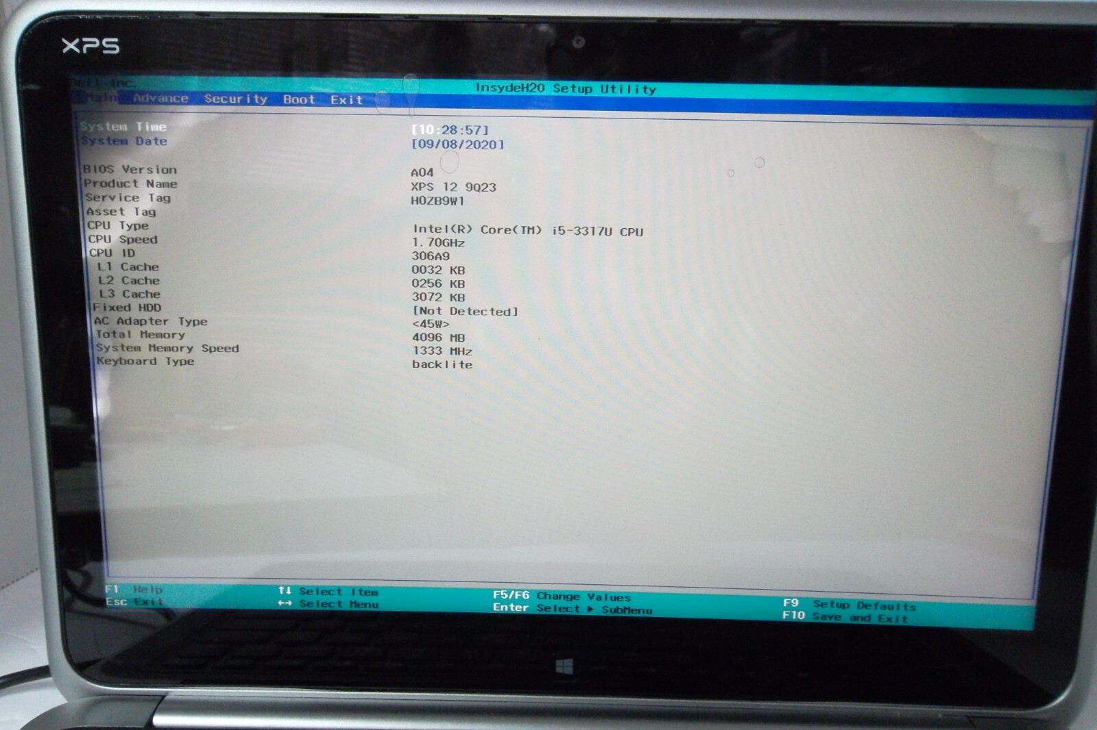 Dell XPS 12 9Q23 Hybrid Ultrabook Intel Core i5-3317U 1.70GHz 1080p Wi-Fi Touch