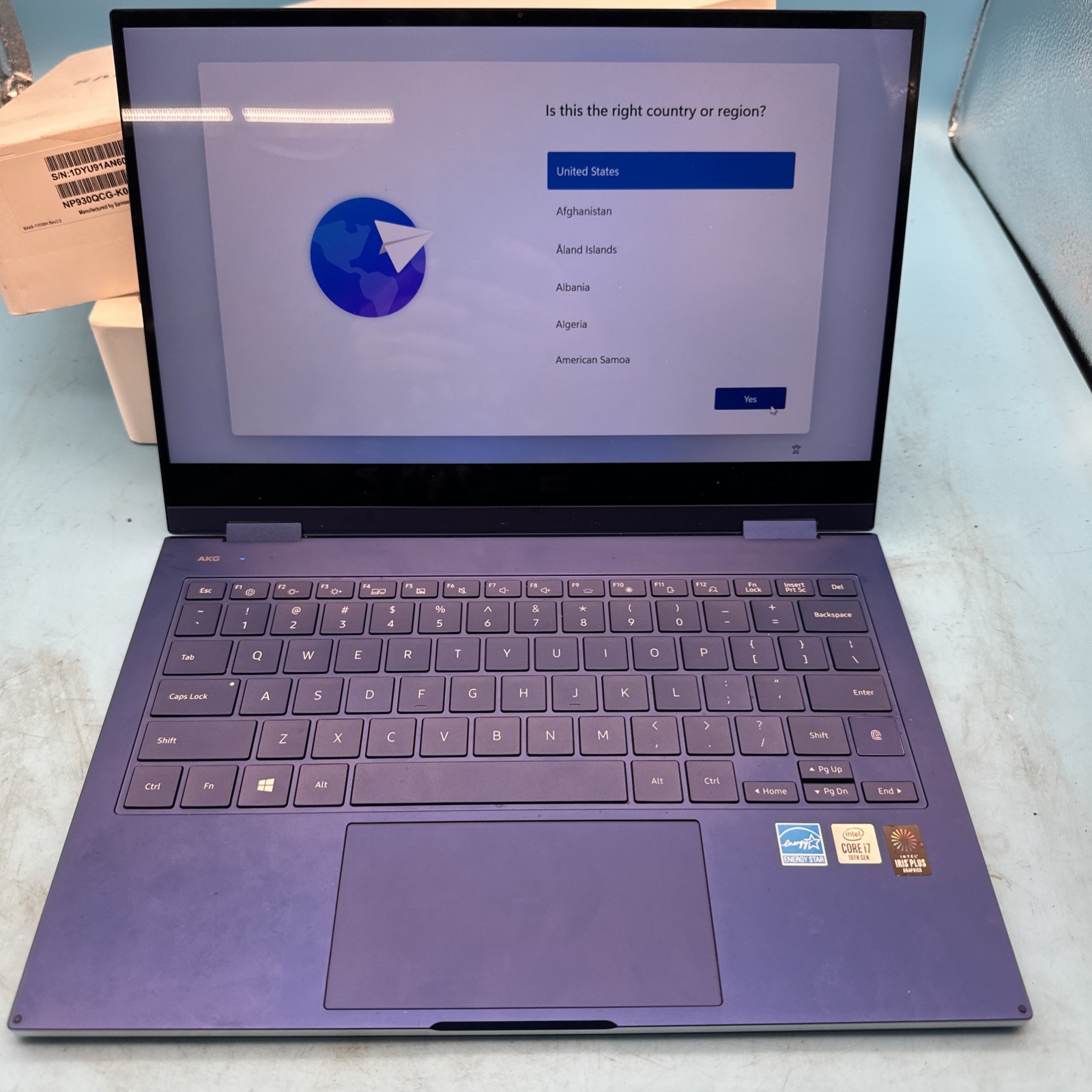 Samsung Galaxy Book Flex 13.3″ Laptop Royal Blue, 512GB, I7 Processor