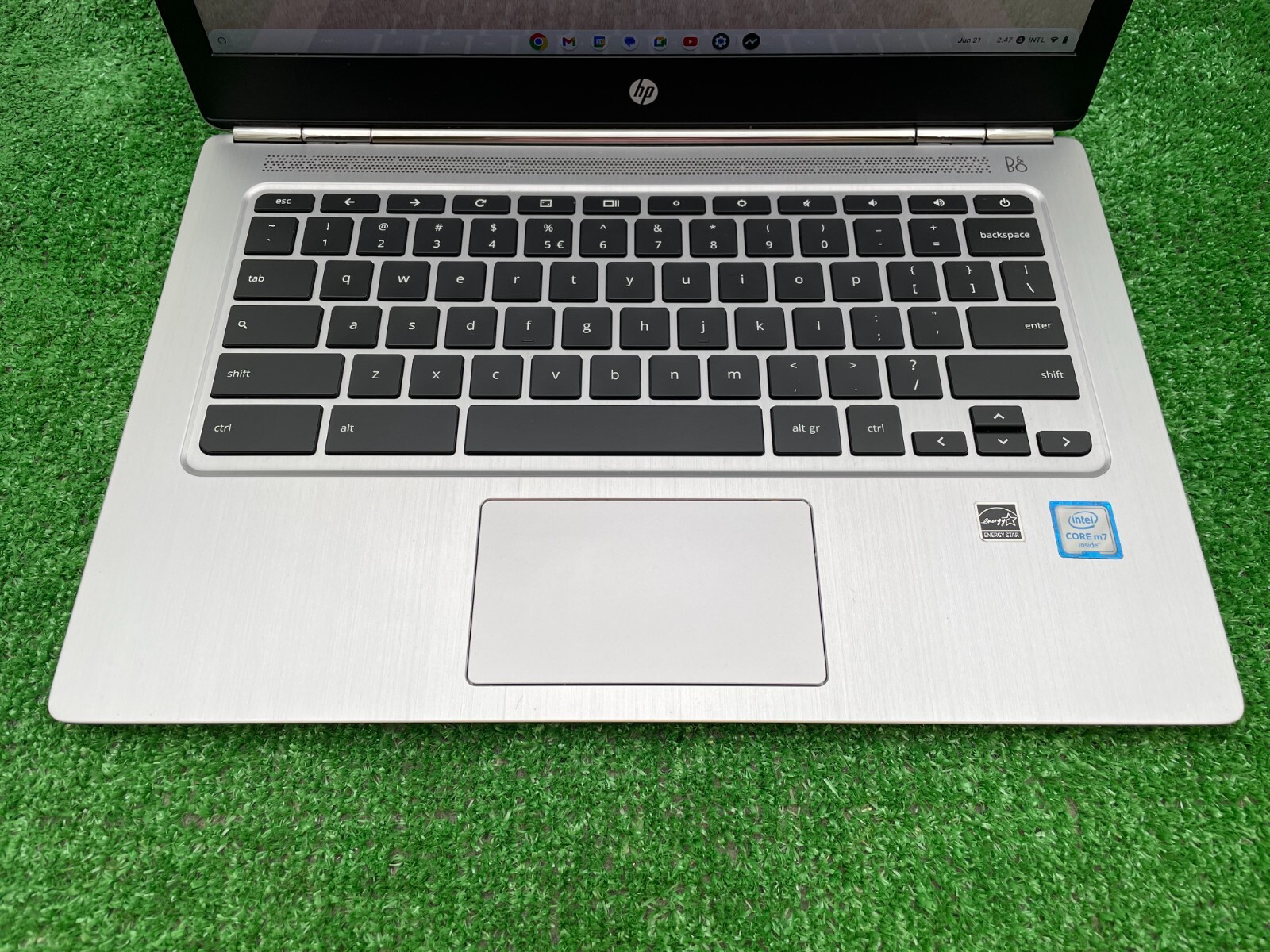 Used HP Chromebook 13 G1 Laptop Intel m7-6Y75 1.20GHz / 16GB RAM / 32GB SSD NT