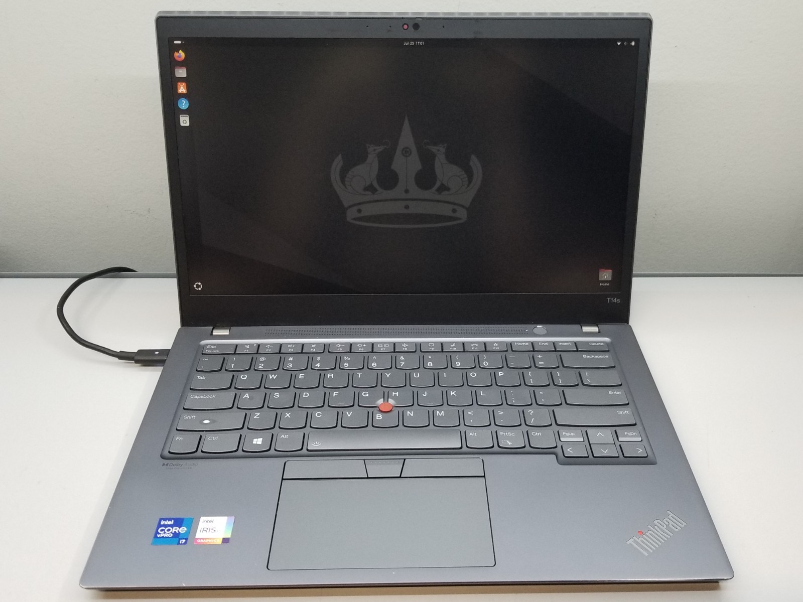 AS-IS Lenovo ThinkPad T14s 14″ i7-1185G7 1.2GHz 16GB 256GB NVMe Iris Xe Ubuntu