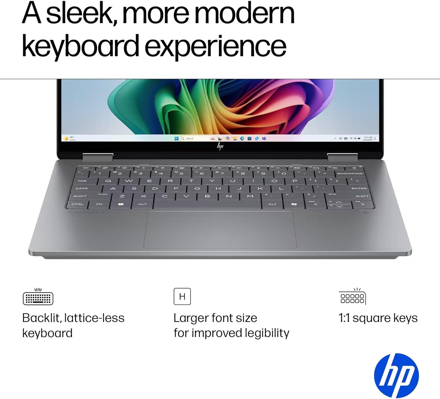 HP OmniBook X Flip Copilot+ PC 14″ AMD Ryzen AI 7 350 2025 24GB RAM 1TB SSD Silv