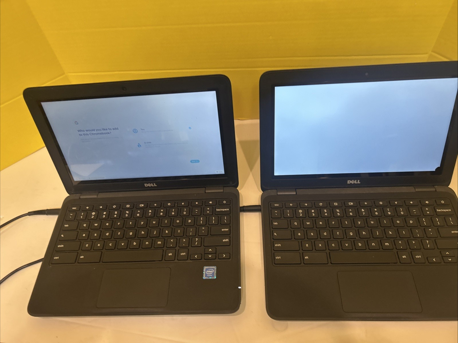 2 Dell 3180 Touchscreen Chromebook Functional Screen Marks Battery Bad