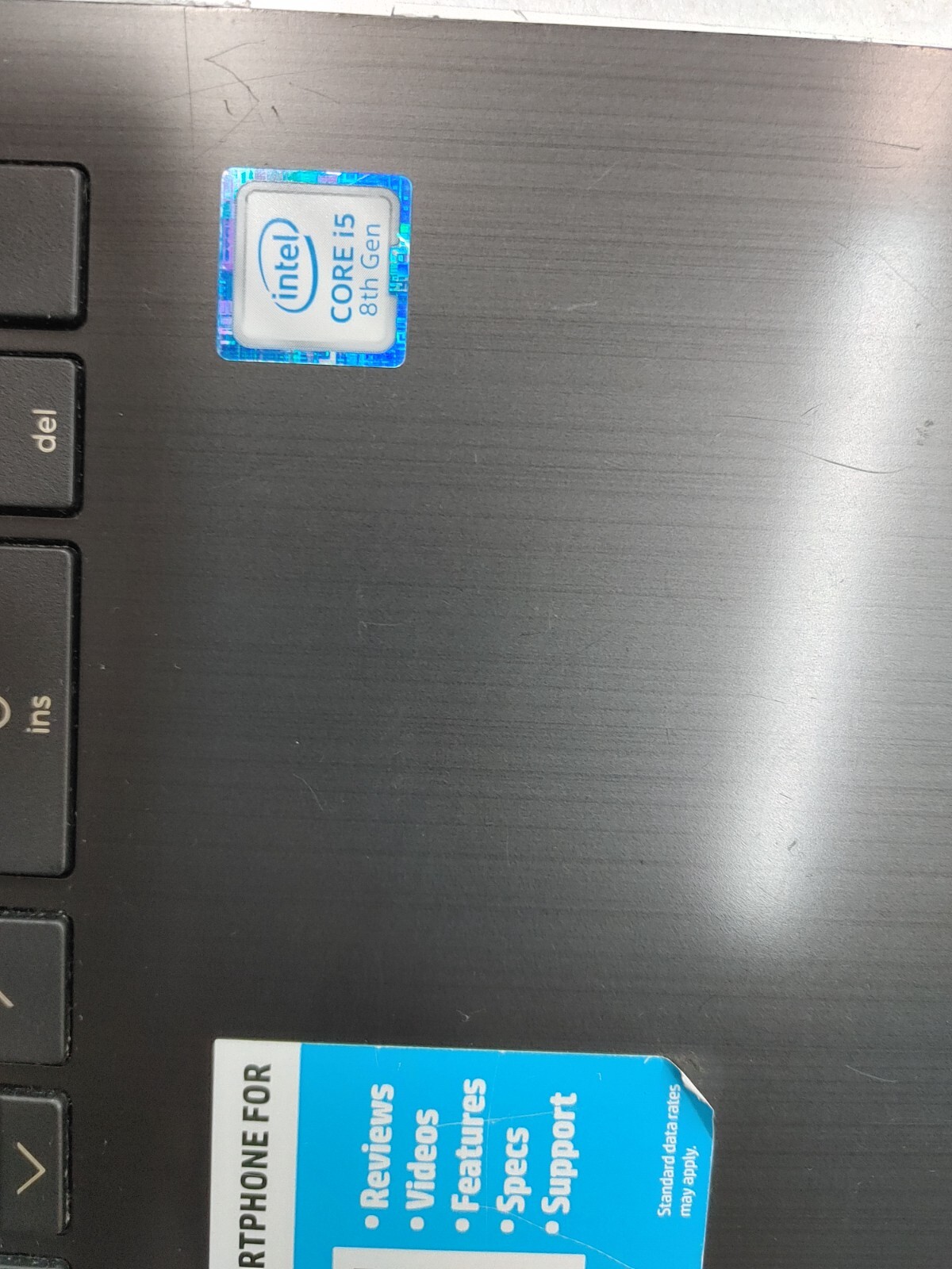 HP 15-DA0XXX 1 Core i5-8250U@ 1.60GHz , NO RAM , NO SSD FOR PARTS ONLY