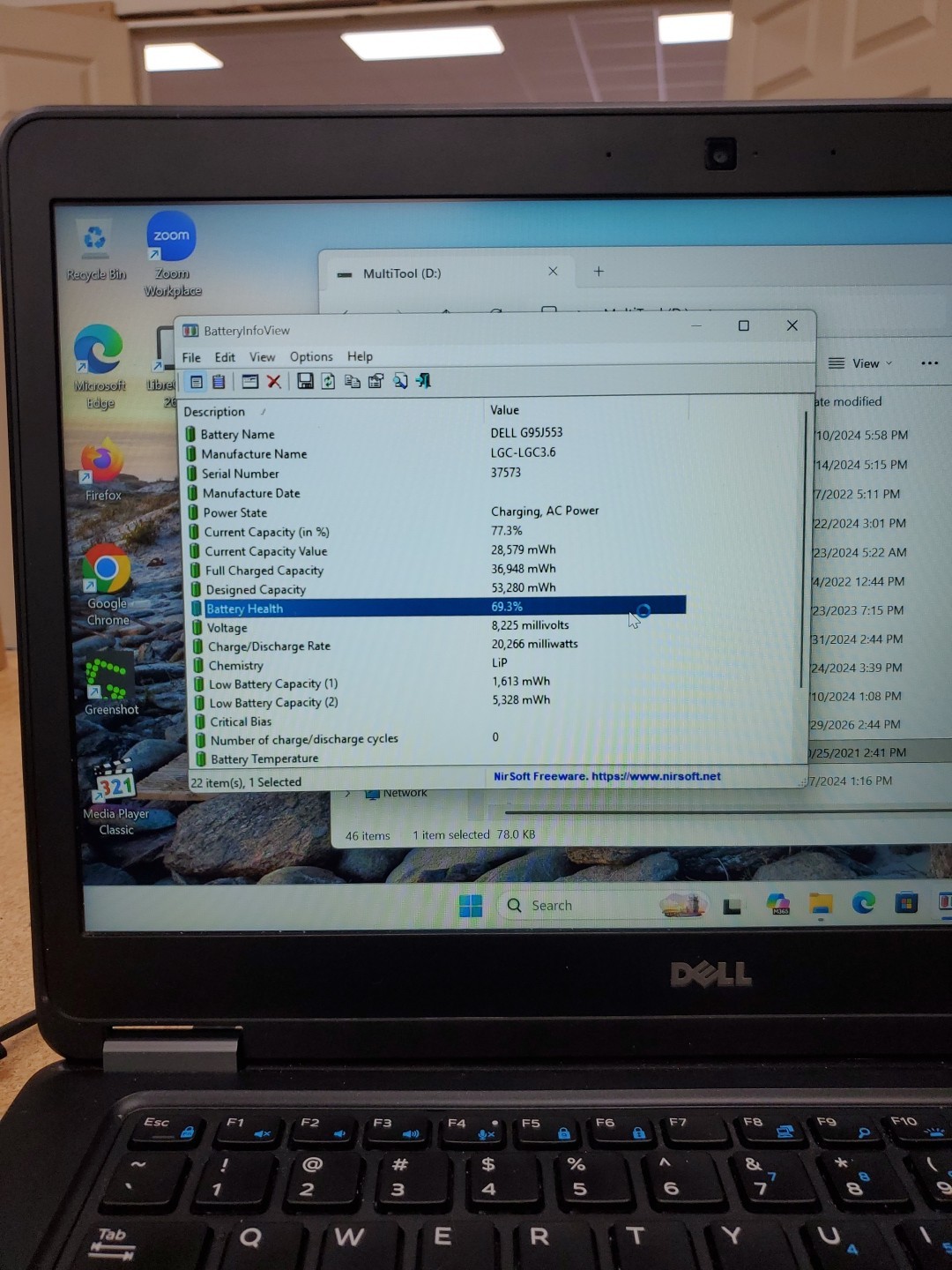 DELL Latitude E7450 14″ Intel Core i5-5300U 8GB RAM 256gb SSD W11P 042926-7