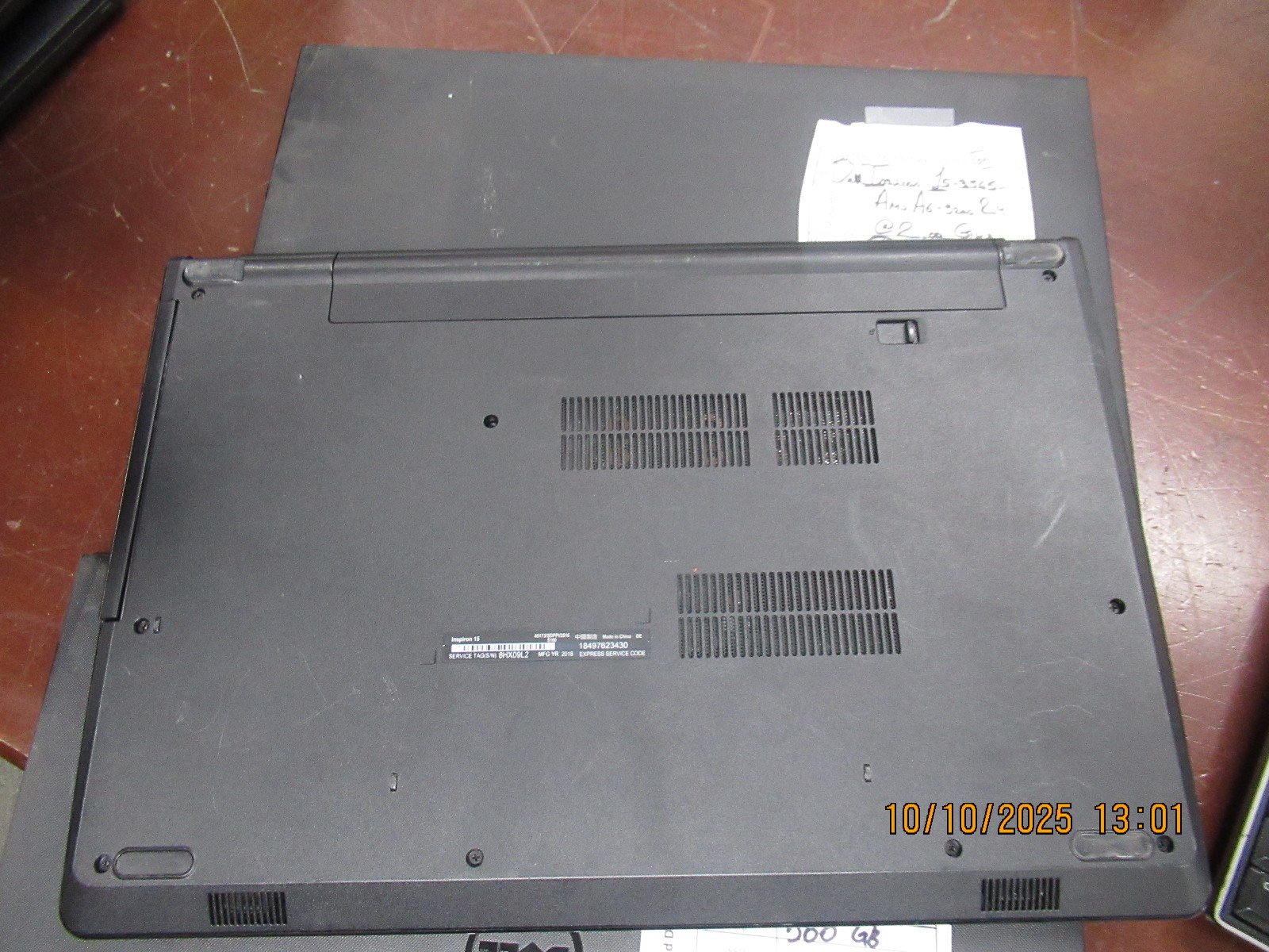Lot of 5 Dell Inspiron 15 3565 AMD A6-9200 R4 2.00GHz 4GB 500GB Laptop +AC NO OS