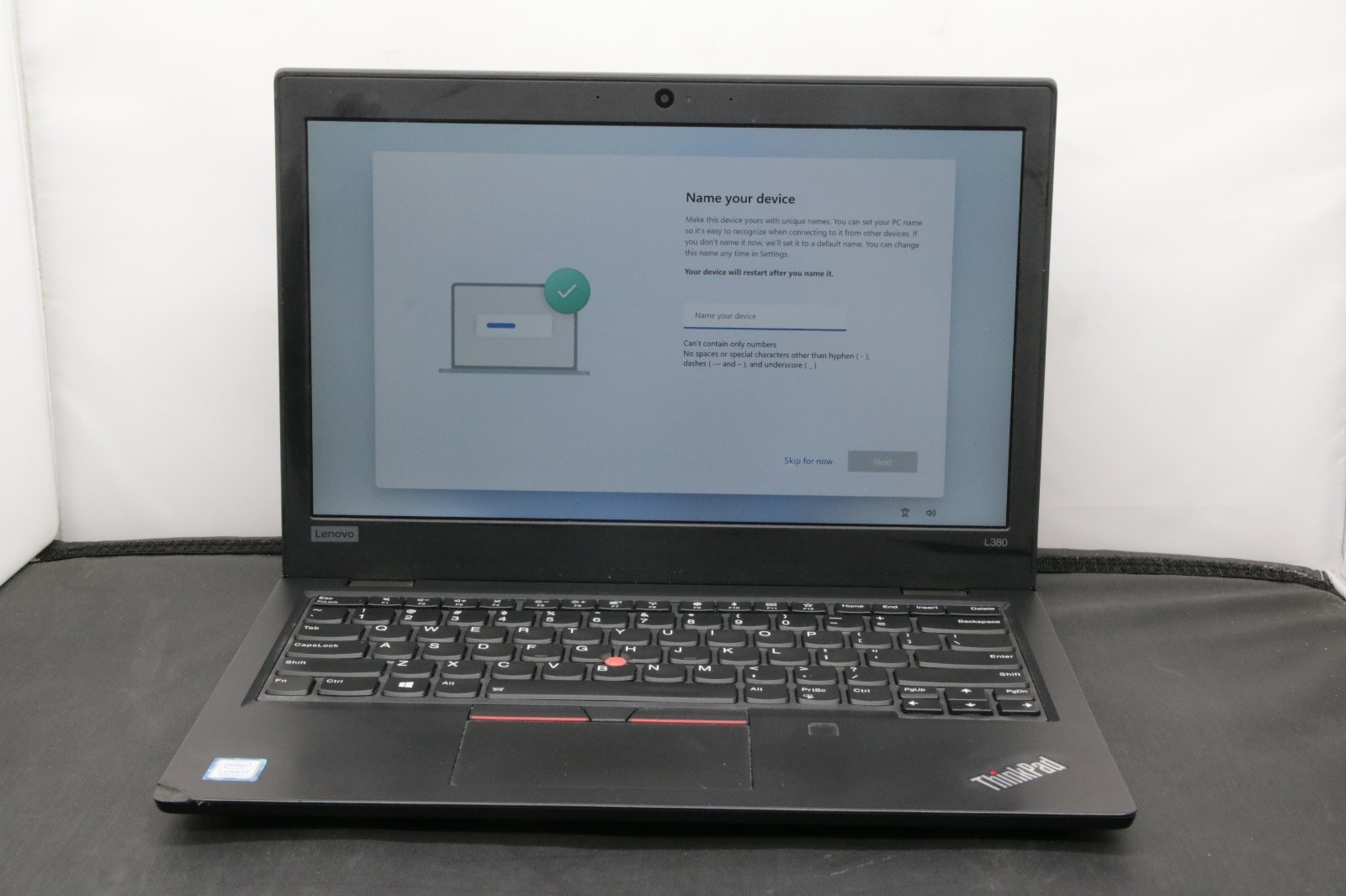 Lenovo ThinkPad L380 – i7-8550U – 16GB, 512GB, Windows 11 +Adapter *missing Pen