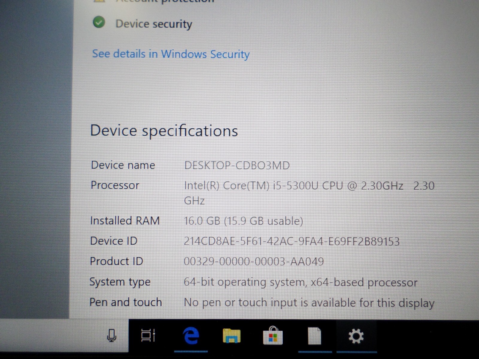 HP Elitebook 840 G2 i5-5300U 2.30GHZ 16GB RAM 1TB Windows 10 Pro
